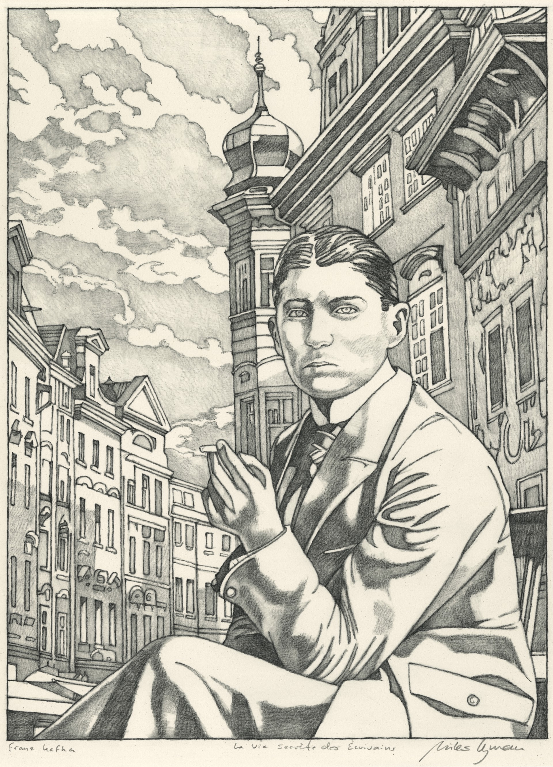 La Vie Secrète des Ecrivains, “Franz Kafka” by Miles Hyman