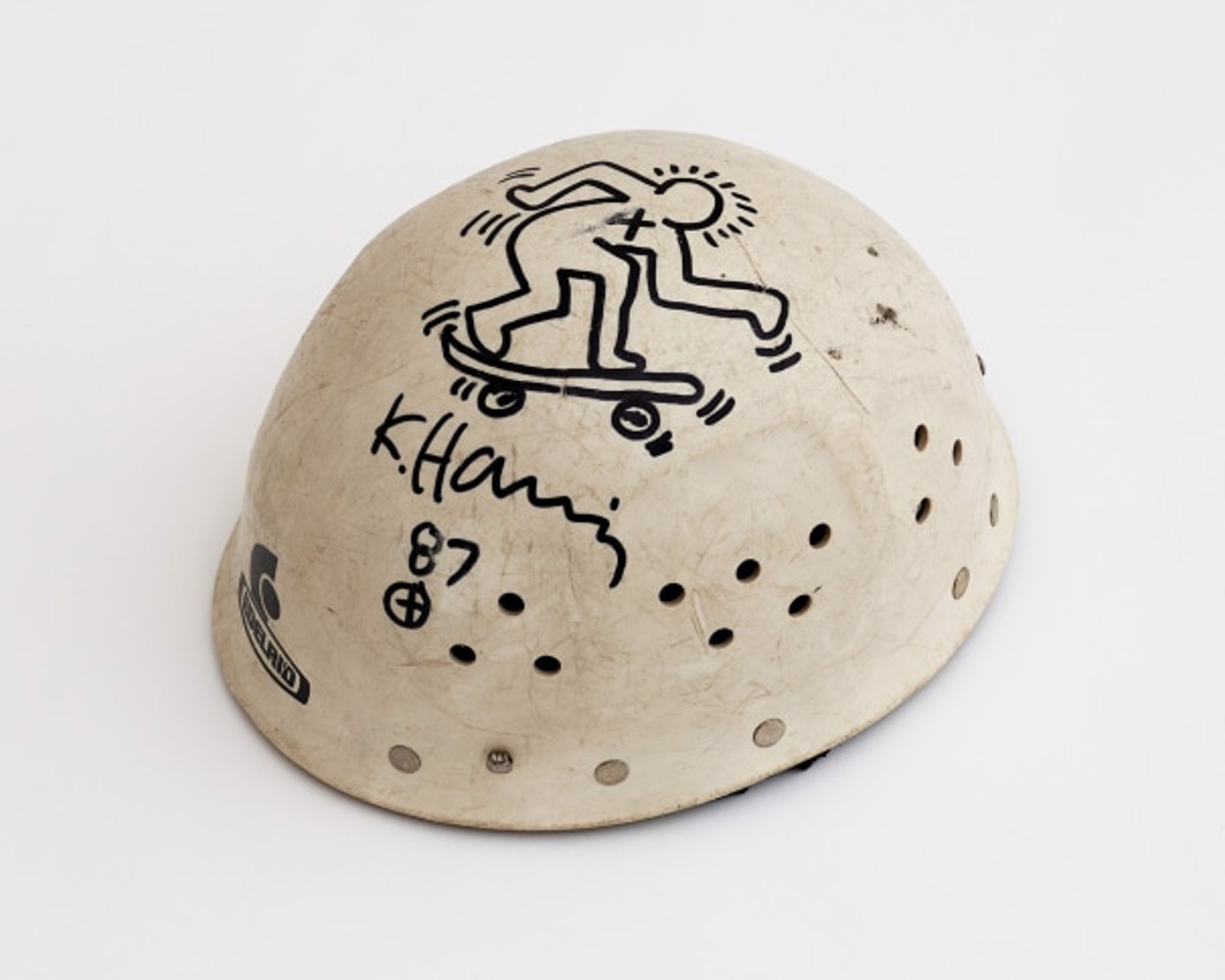 Untitled (Helmet and Invitation) by Keith Haring