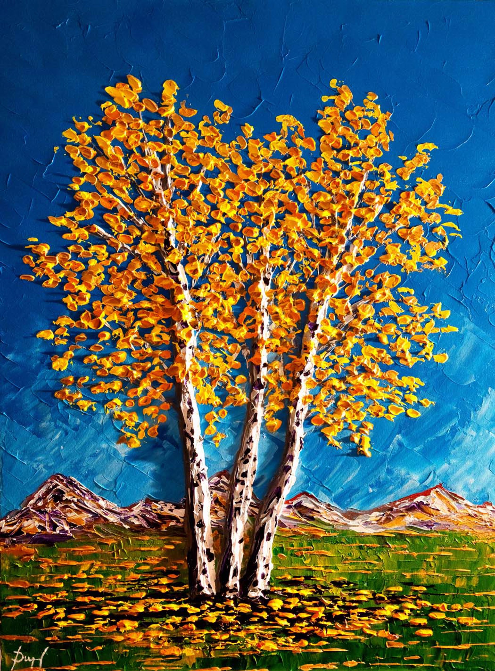 Aspens of the Plateau by Isabelle Dupuy