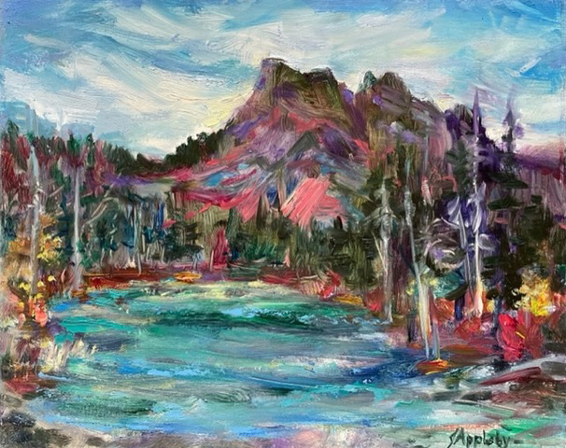 Emerald Lake Morning by Jane Appleby