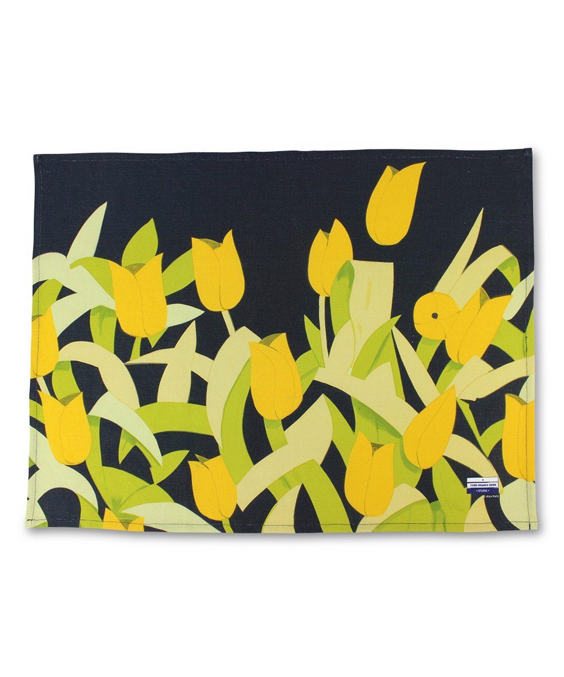Tulips Linen Tea Towel by Alex Katz