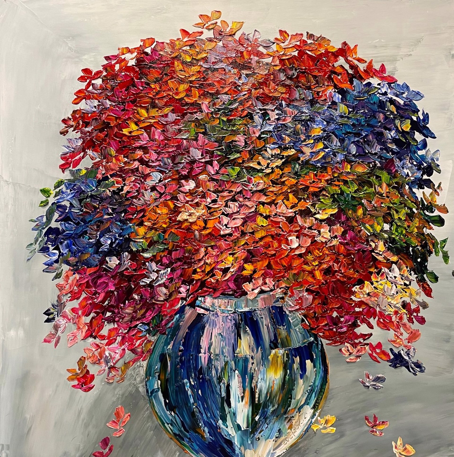 Floral with Vase by Maya Eventov