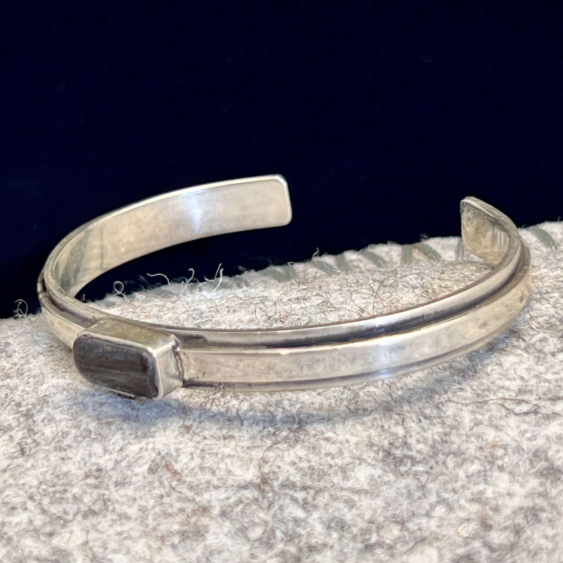 Cape Buffalo Horn Simple Cuff Bracelet by Rex Foster