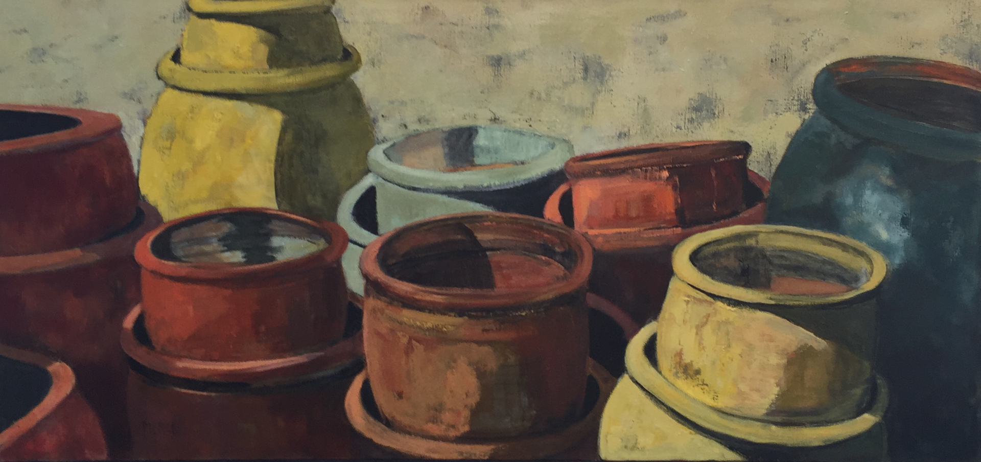 Clay Pot Series I by Carol Pierce