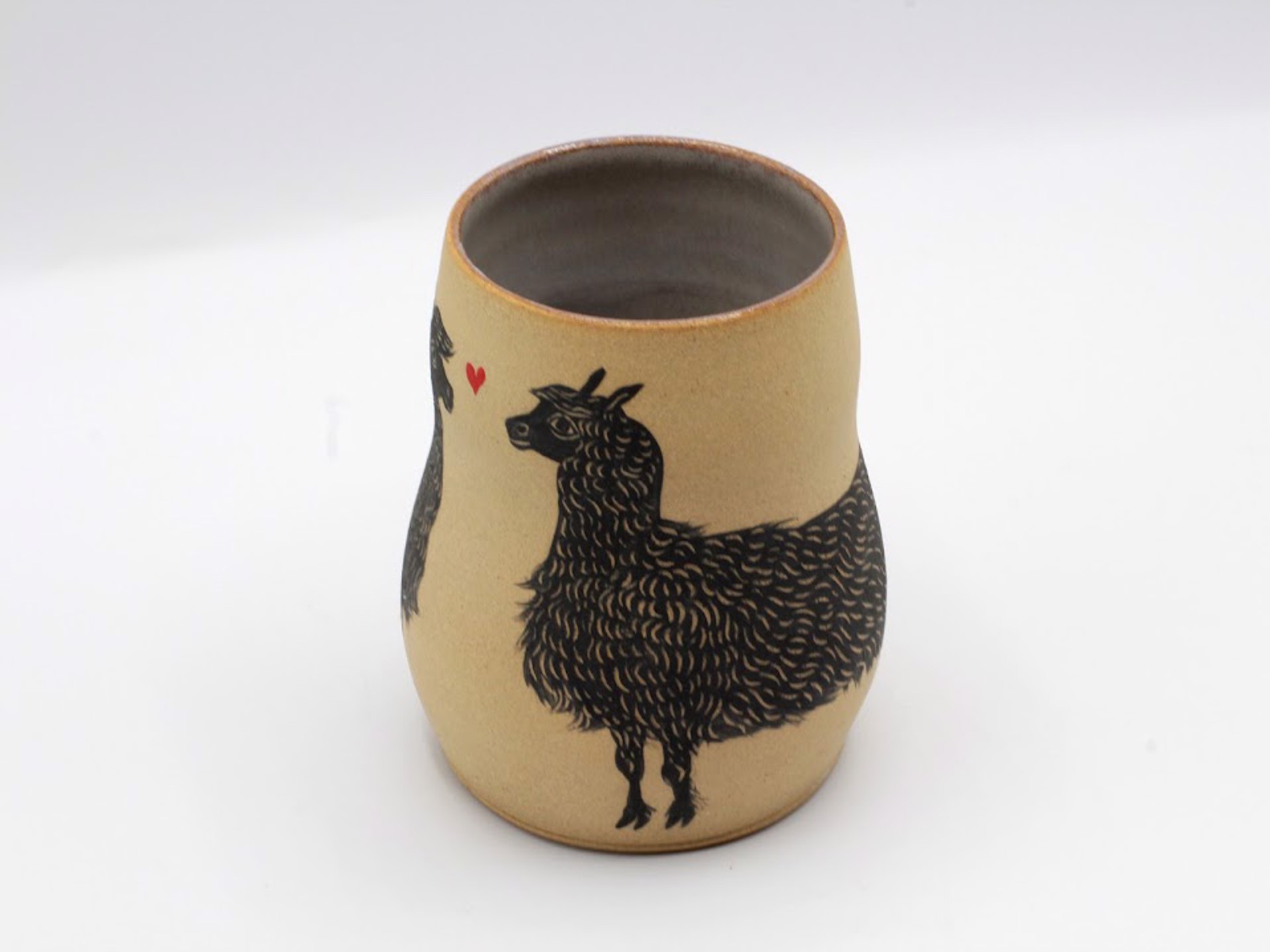 Double Llama Mug by Christine Sutton