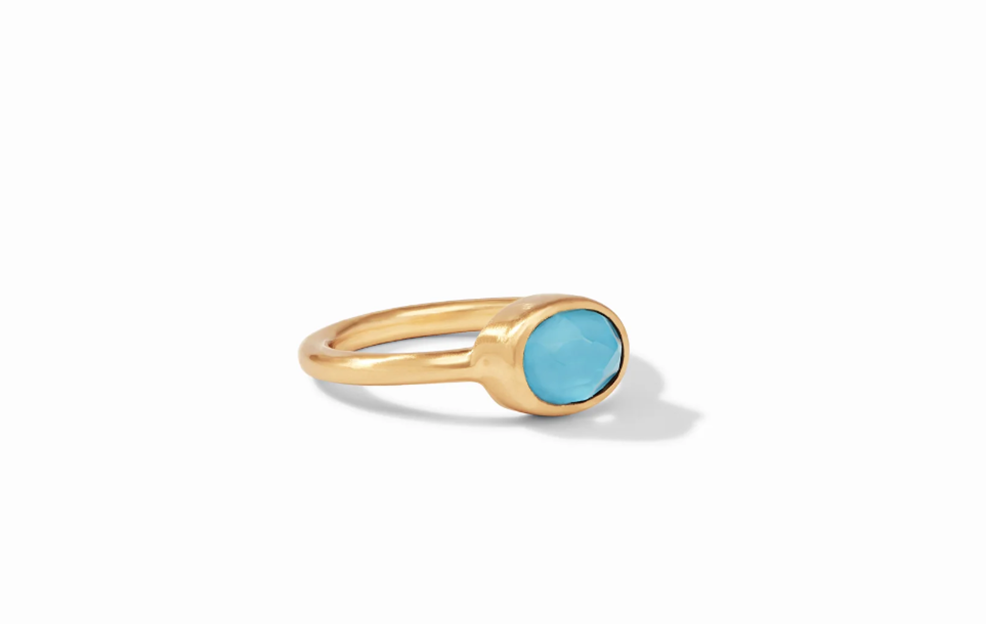 Jewel Stack Ring - Iridescent Pacific Blue - 7 by Julie Vos