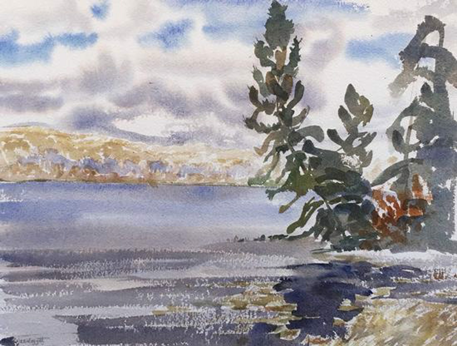 Anglin Lake by Anne Meggitt (1930-2020)