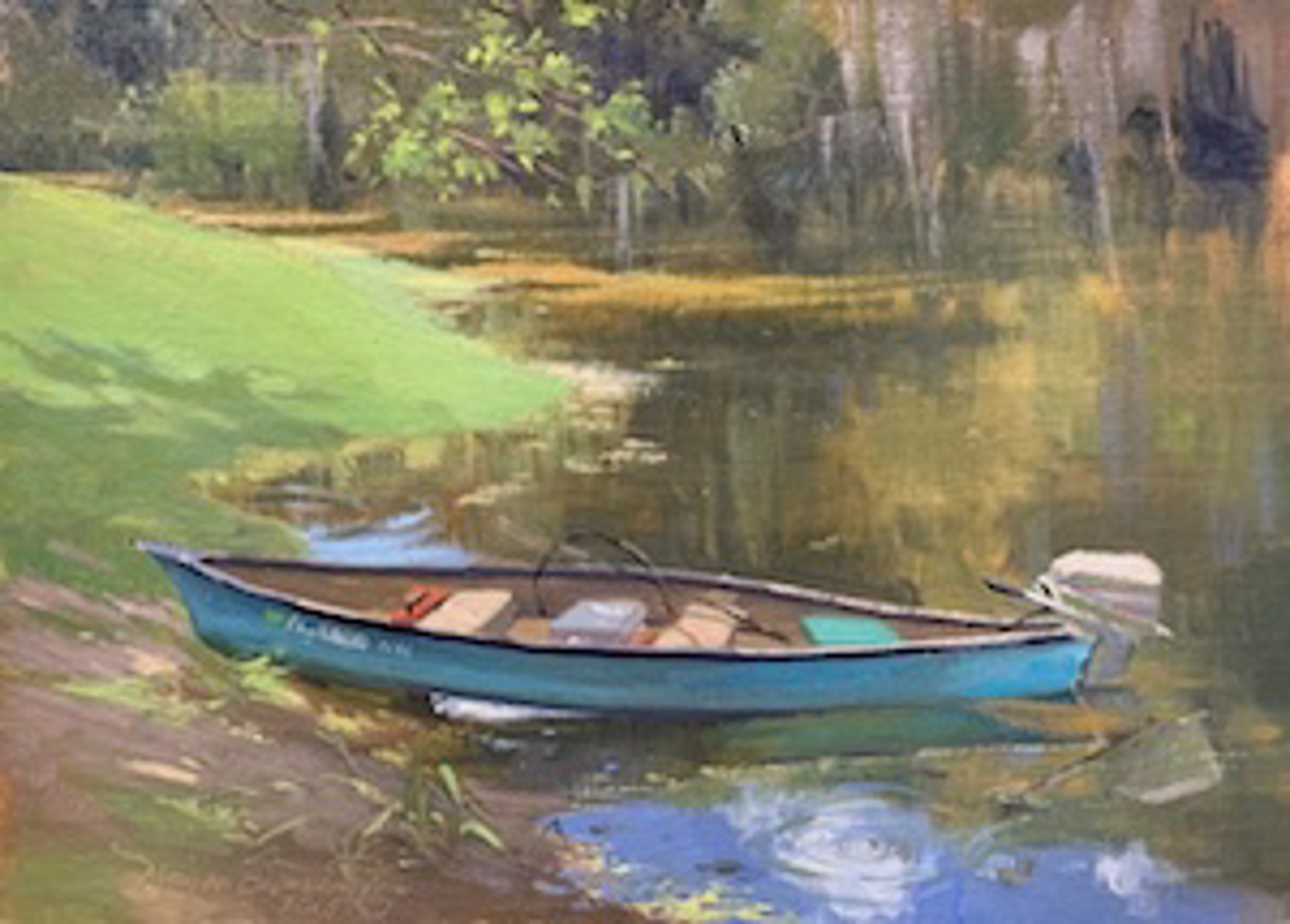 Canoe at Linger Lodge by Morgan Samuel Price