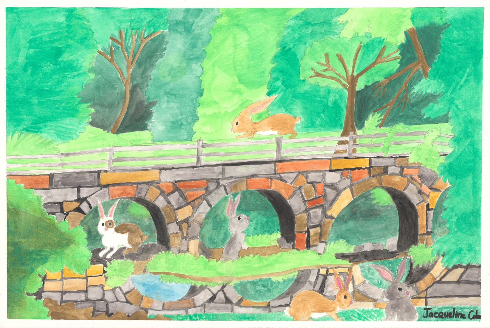 Bunny Rabbit Bridge by Jacqueline Coleman