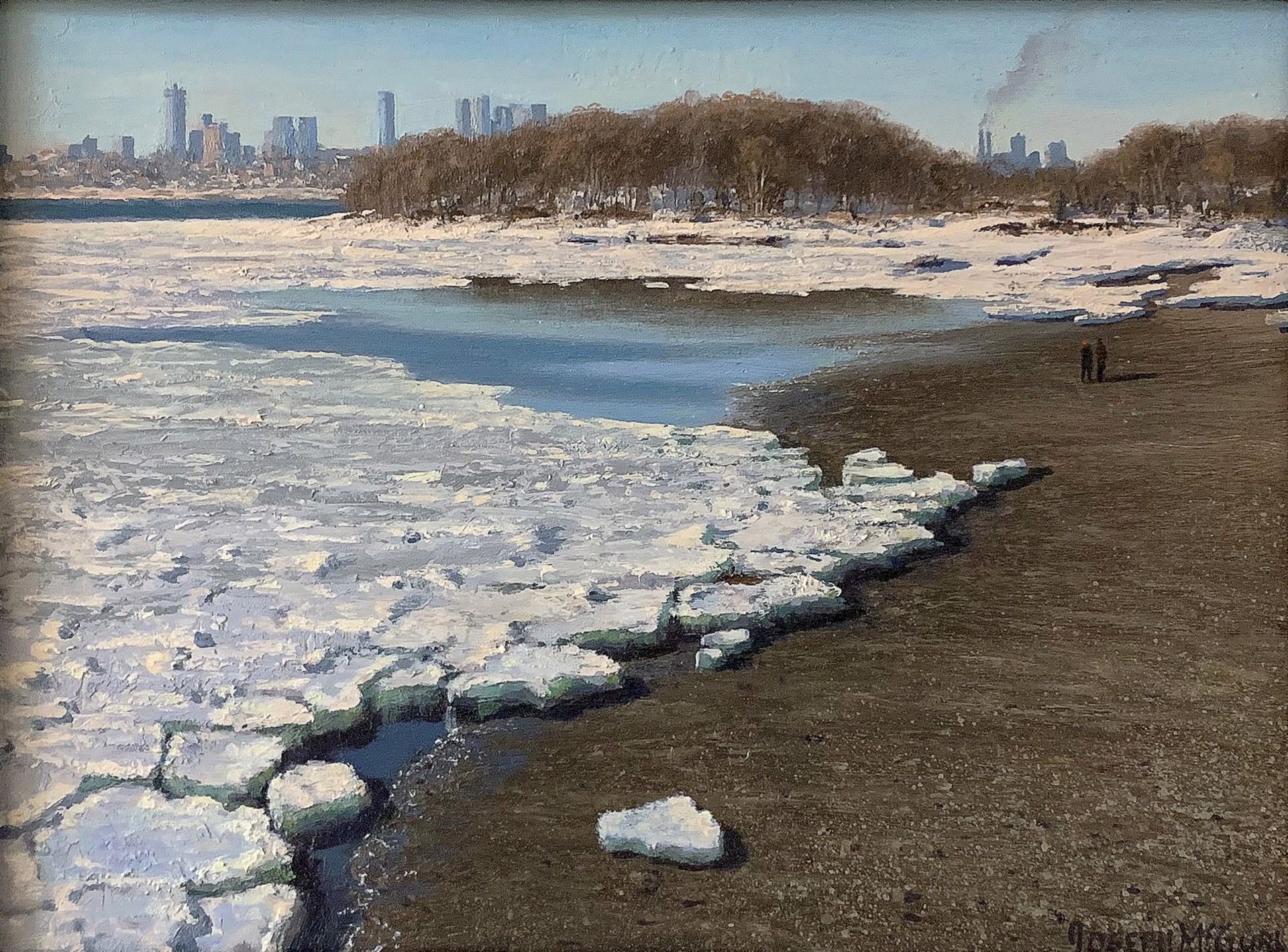 Boston Harbor Islands Project:  Ice Floes on Thompsons Island by Joseph McGurl