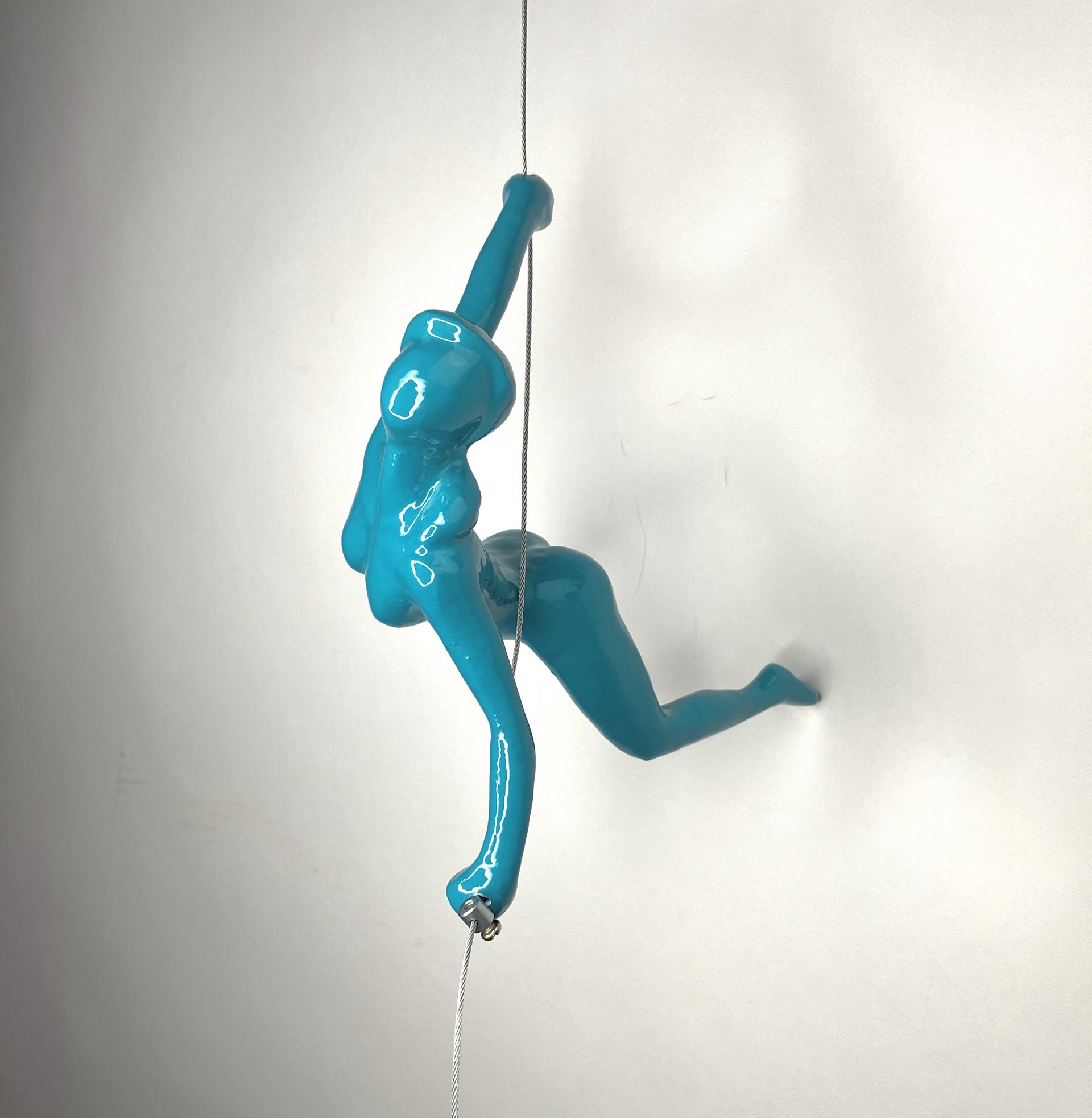 Female Climber 32-N ~ Position 32 in Color Teal by Ancizar Marin