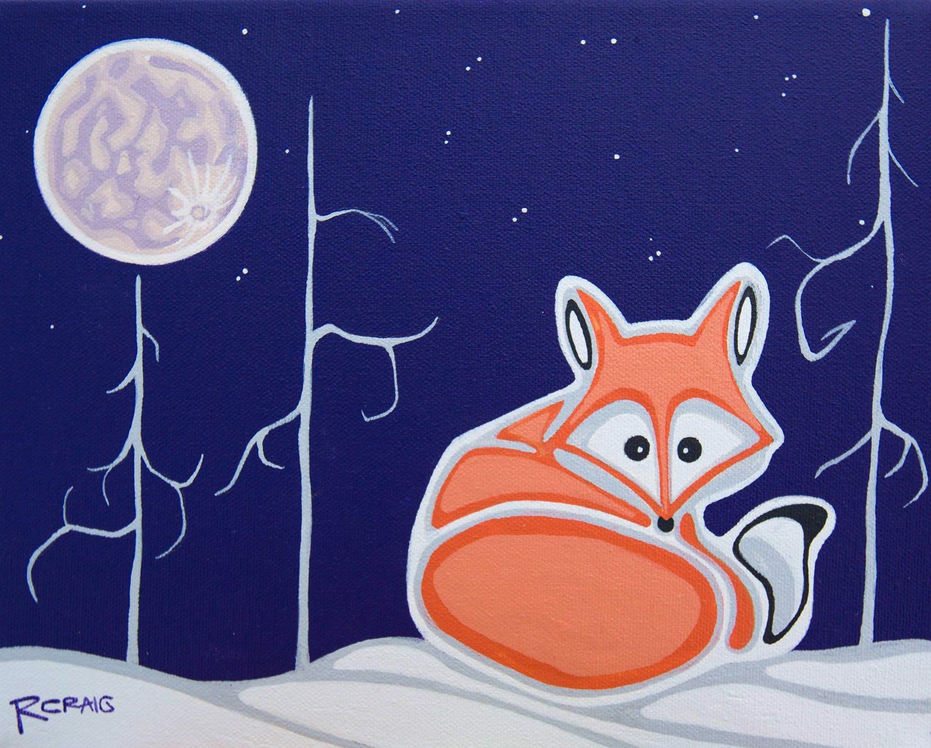 Little Vixen and the Big Moon by Robbie Craig