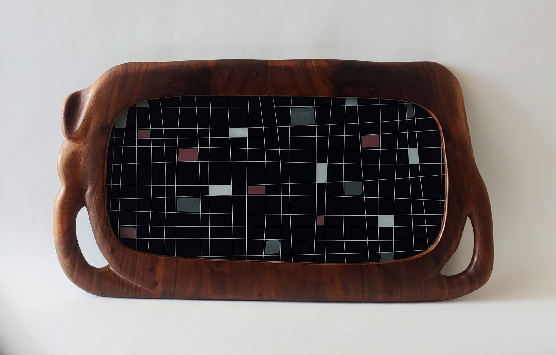 Tray with Painted Glass by David Amdur