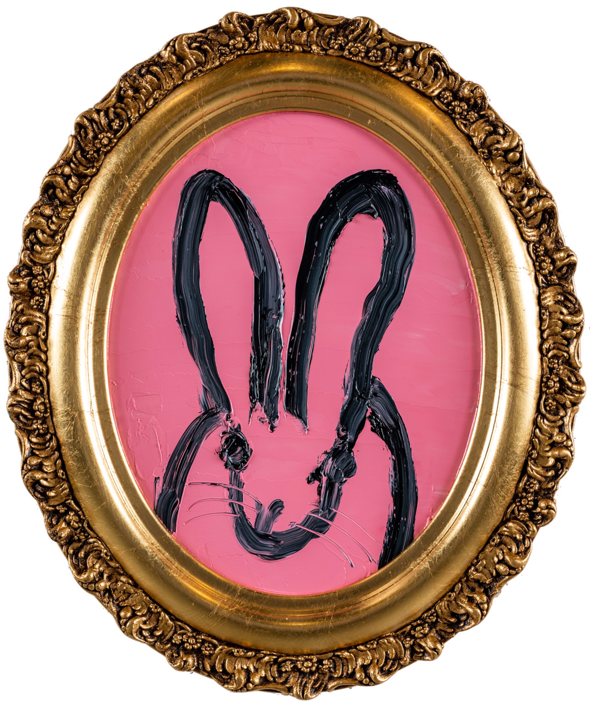 Hunt Slonem Art For Sale - Oval Bunny