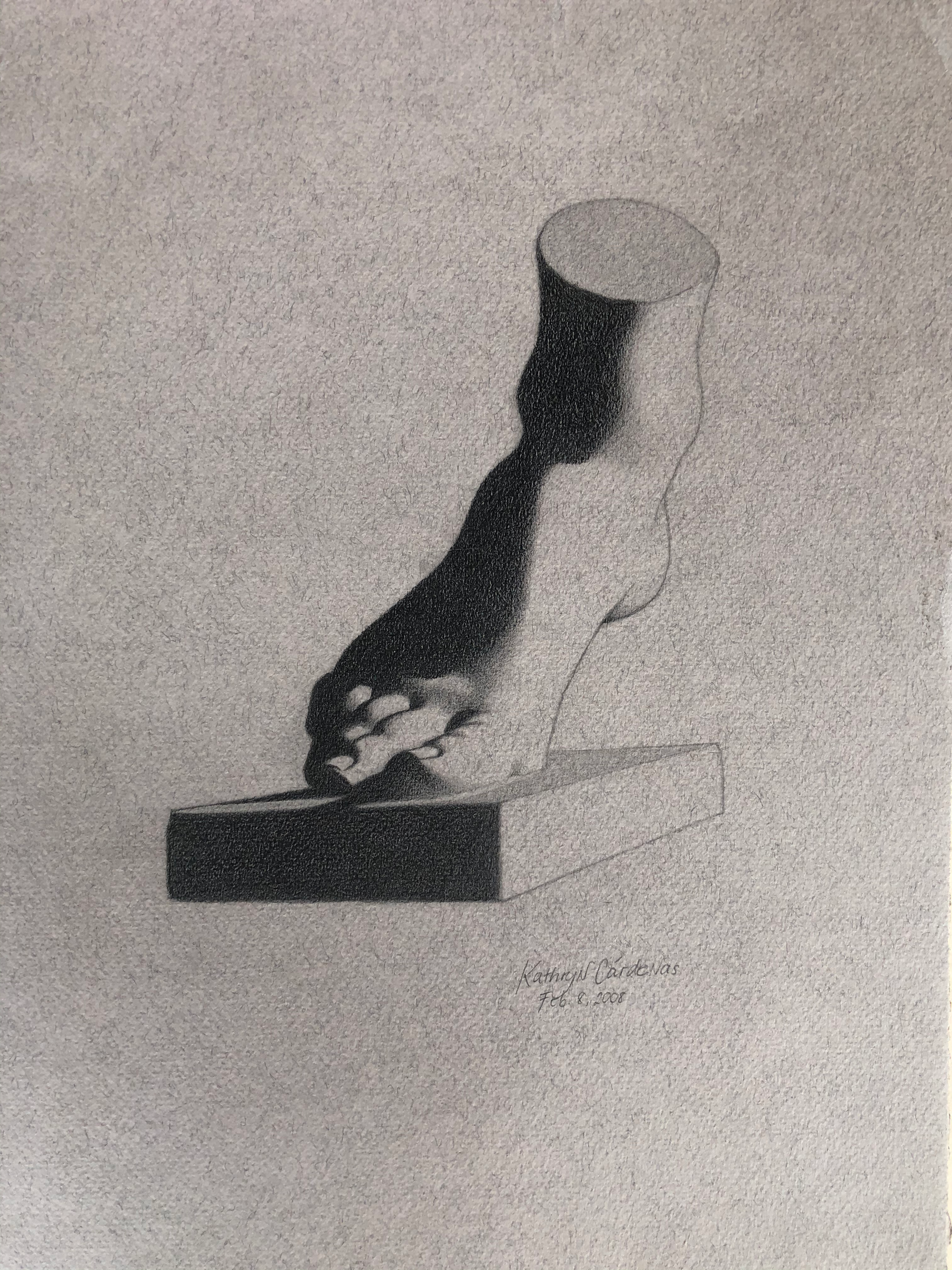 Study of Bargue Plate: "The Foot of Venus" (Pied de la Vénus de Médicis) by Kathryn Cárdenas