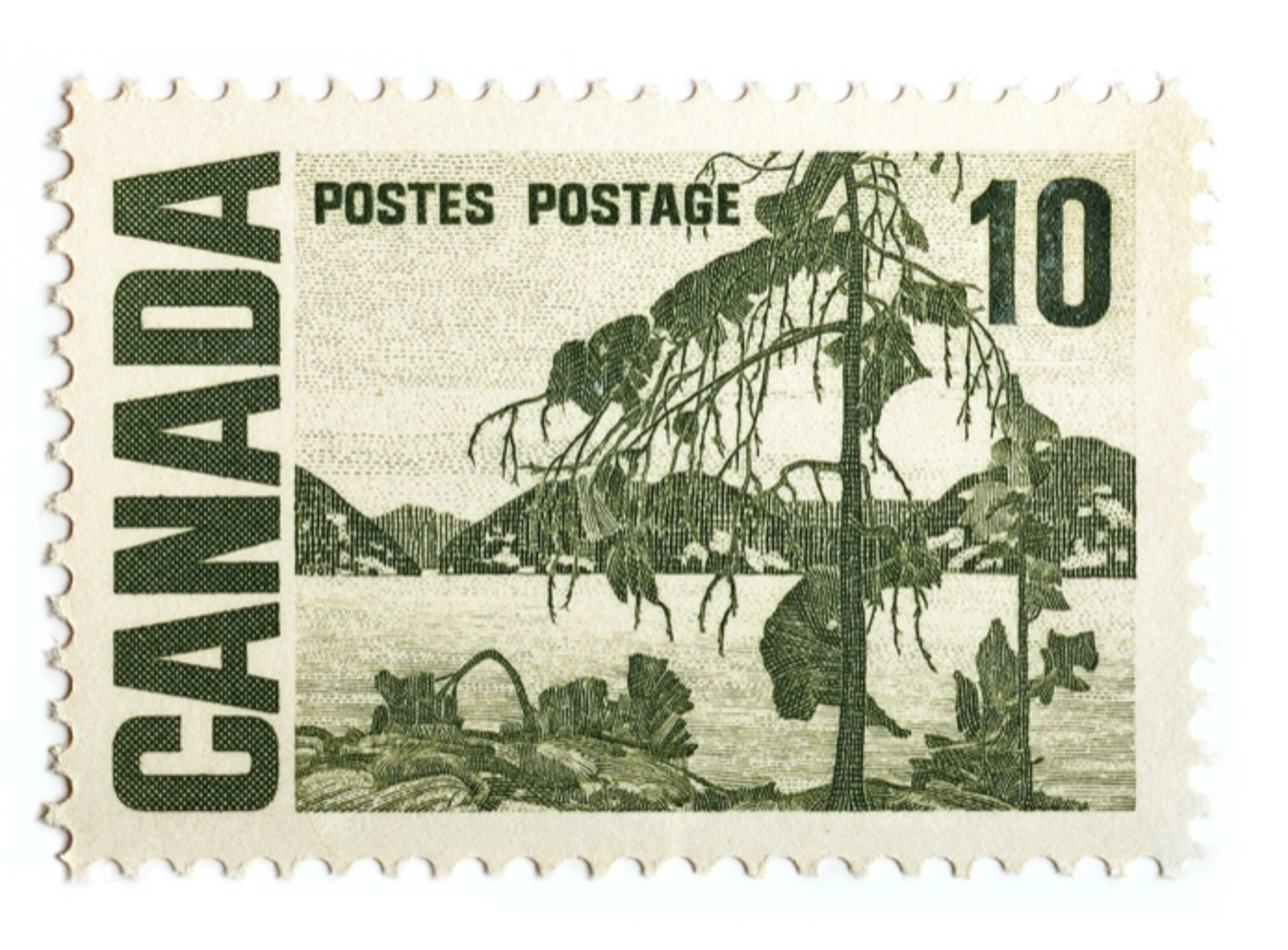 Canada Stamp 10 Cents by Peter Andrew Lusztyk | Collectibles