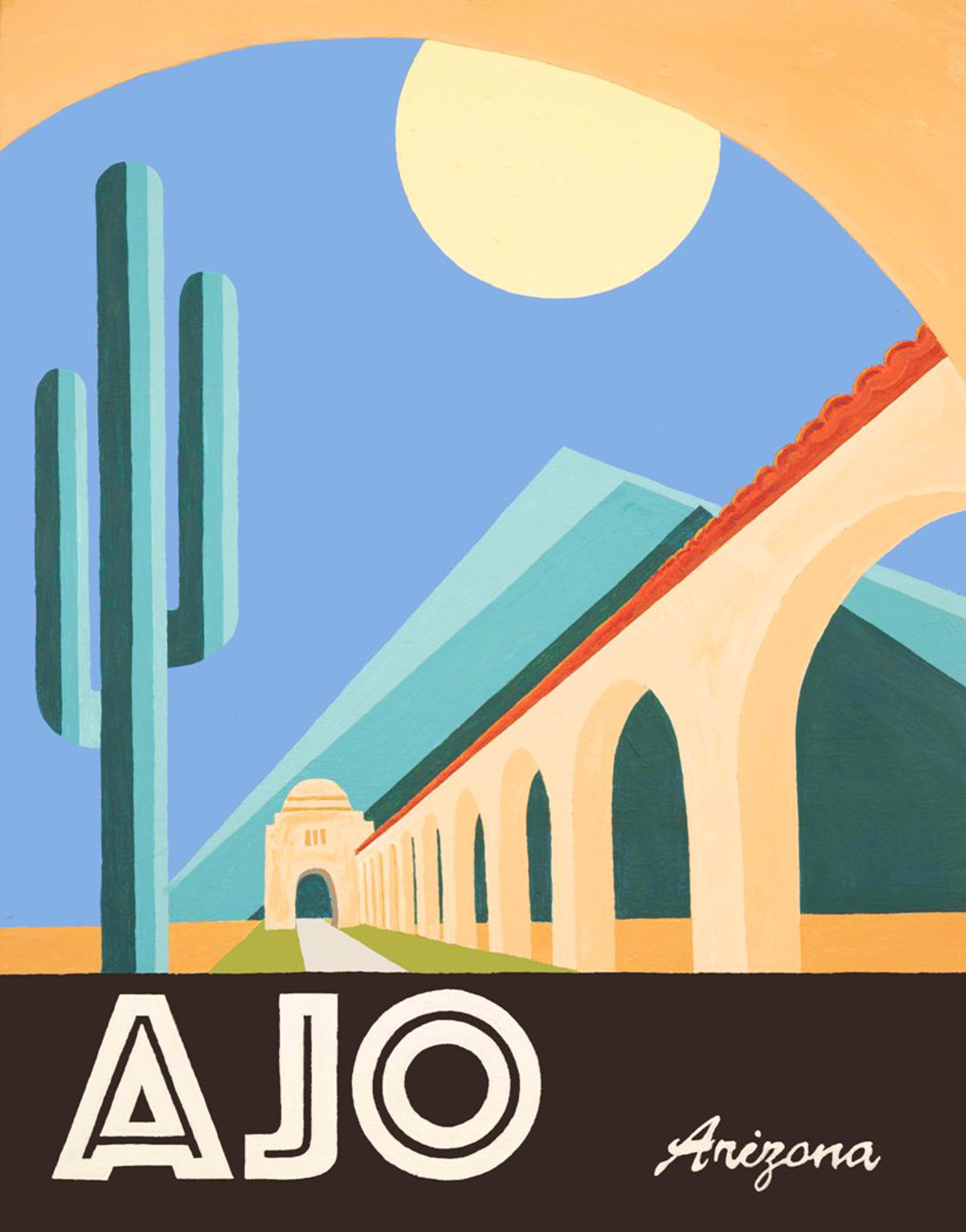 Ajo Poster, rolled in sleeve by John Wulf