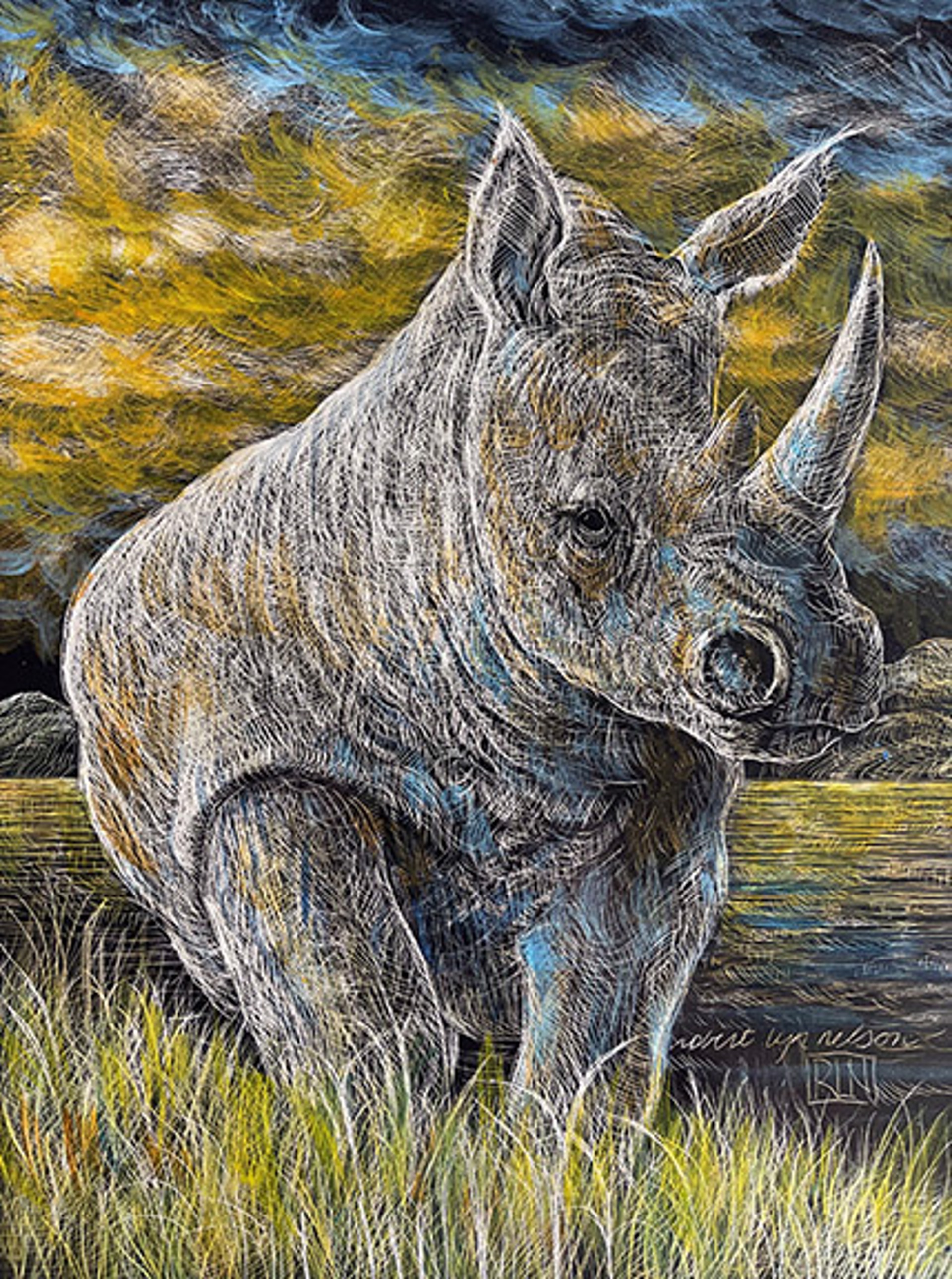 Grey Rhino by Robert Lyn Nelson
