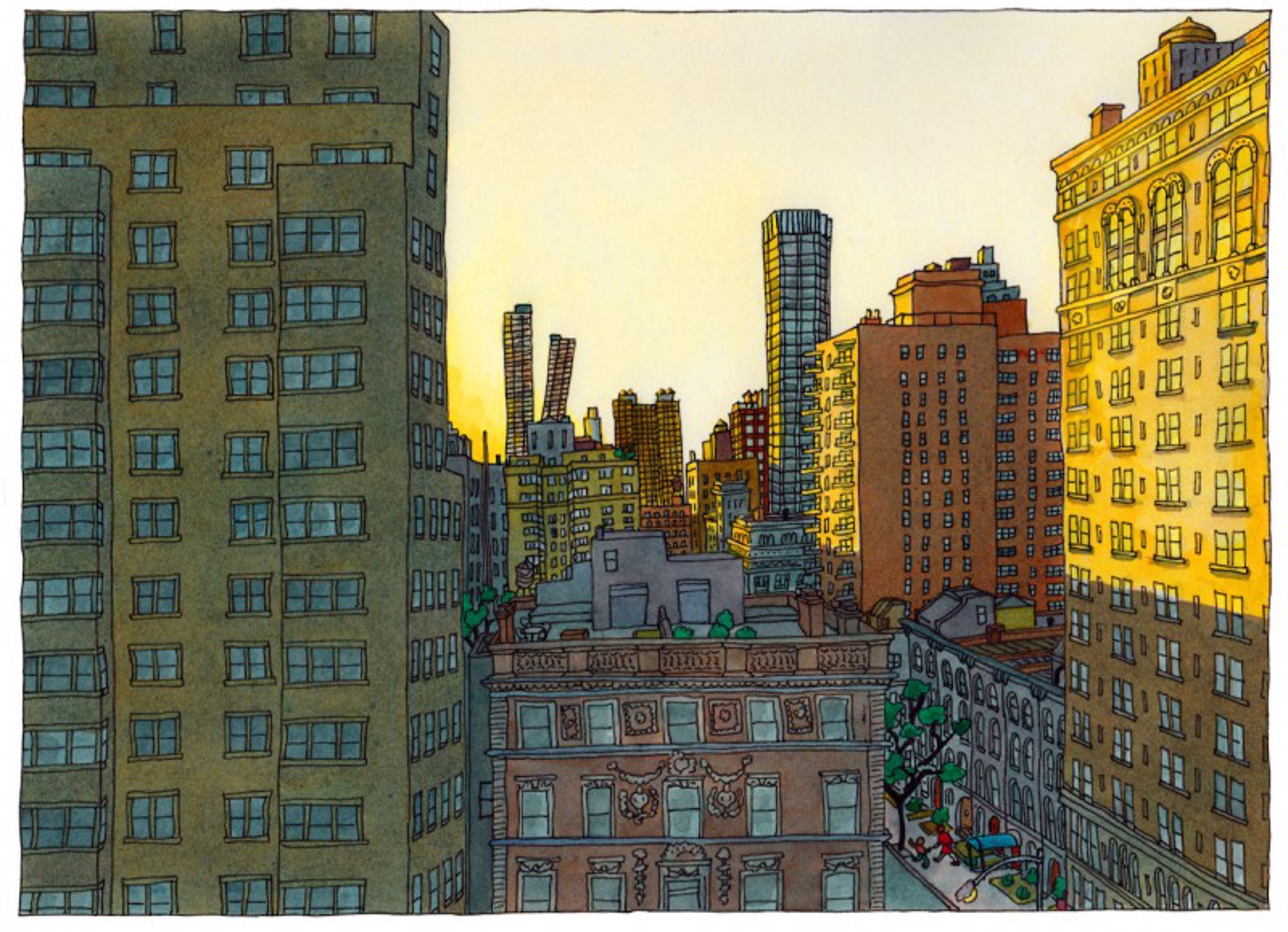 Midtown Early Morning by Roxie Munro
