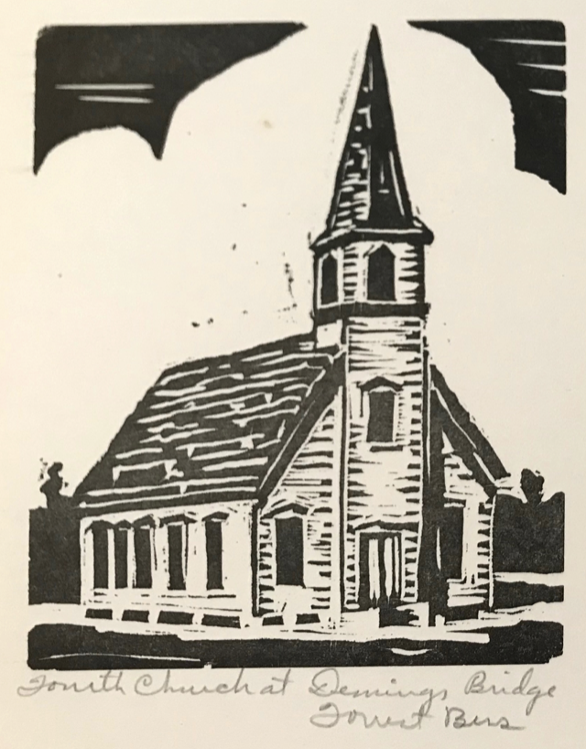 Fourth Church at Deming's Bridge, Ed. 200 by Forrest Bess