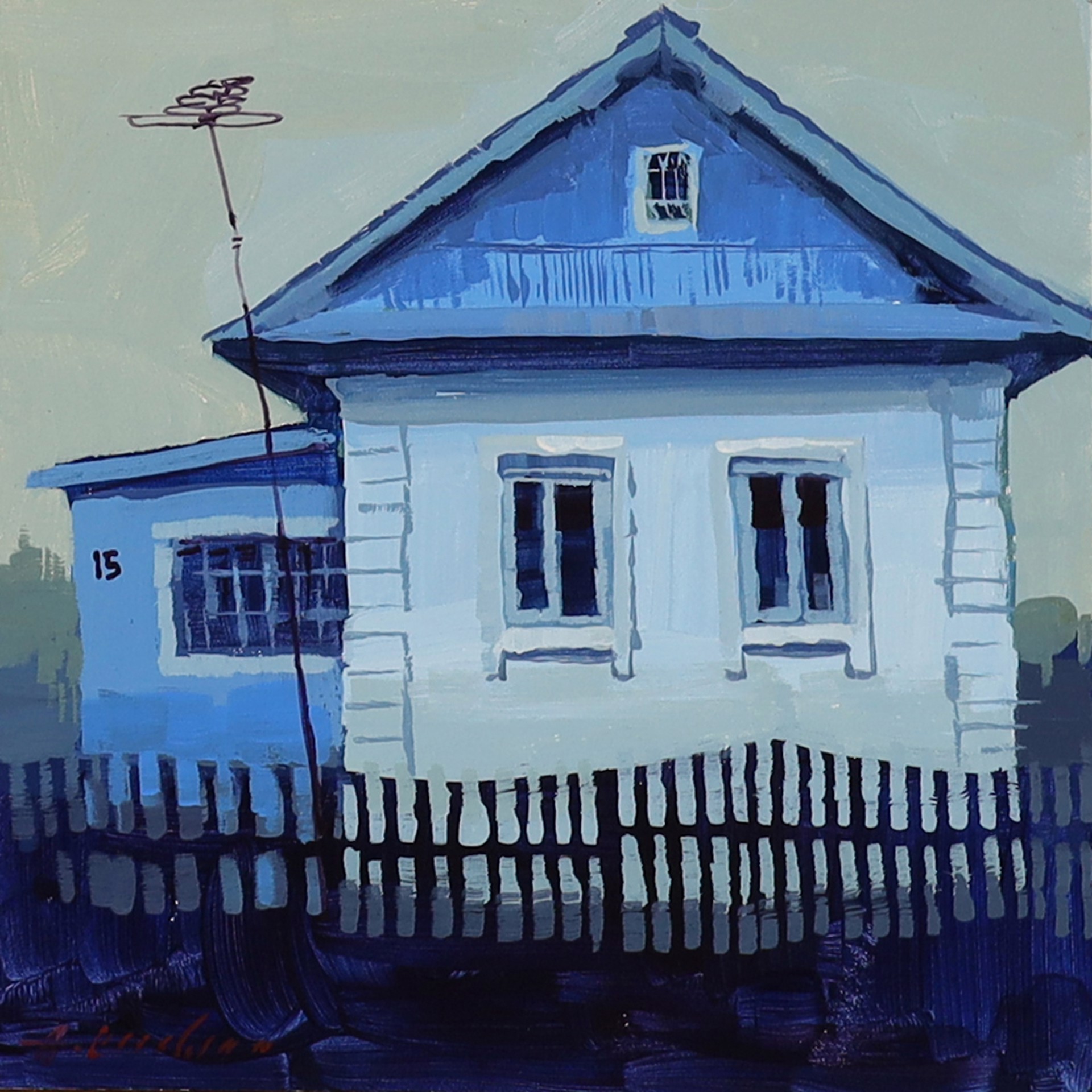 Kostroma Cottage - Blue by Aimee Erickson