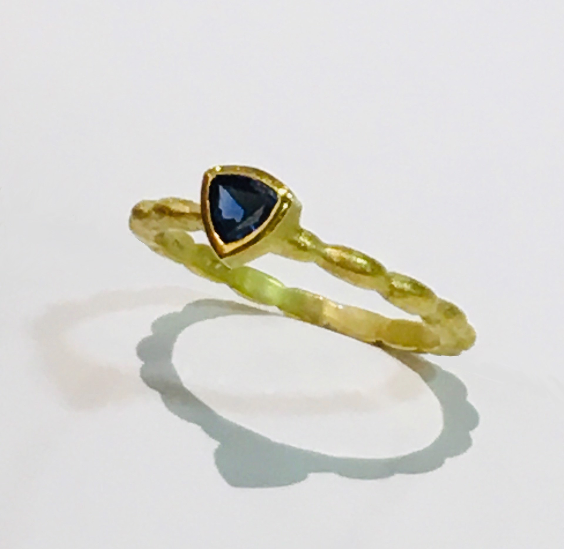 Blue Marquis Sapphire Ring by BARBARA HEINRICH
