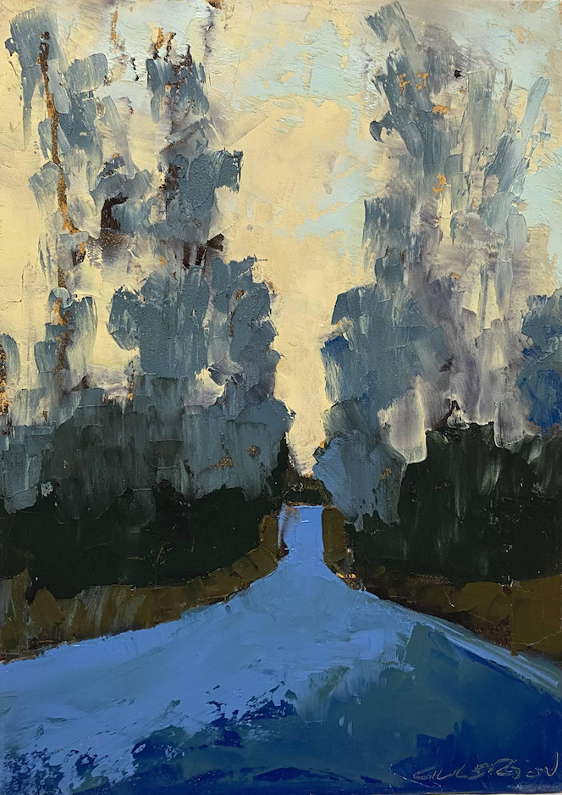 Blue Road, Spring by Mary Gilkerson