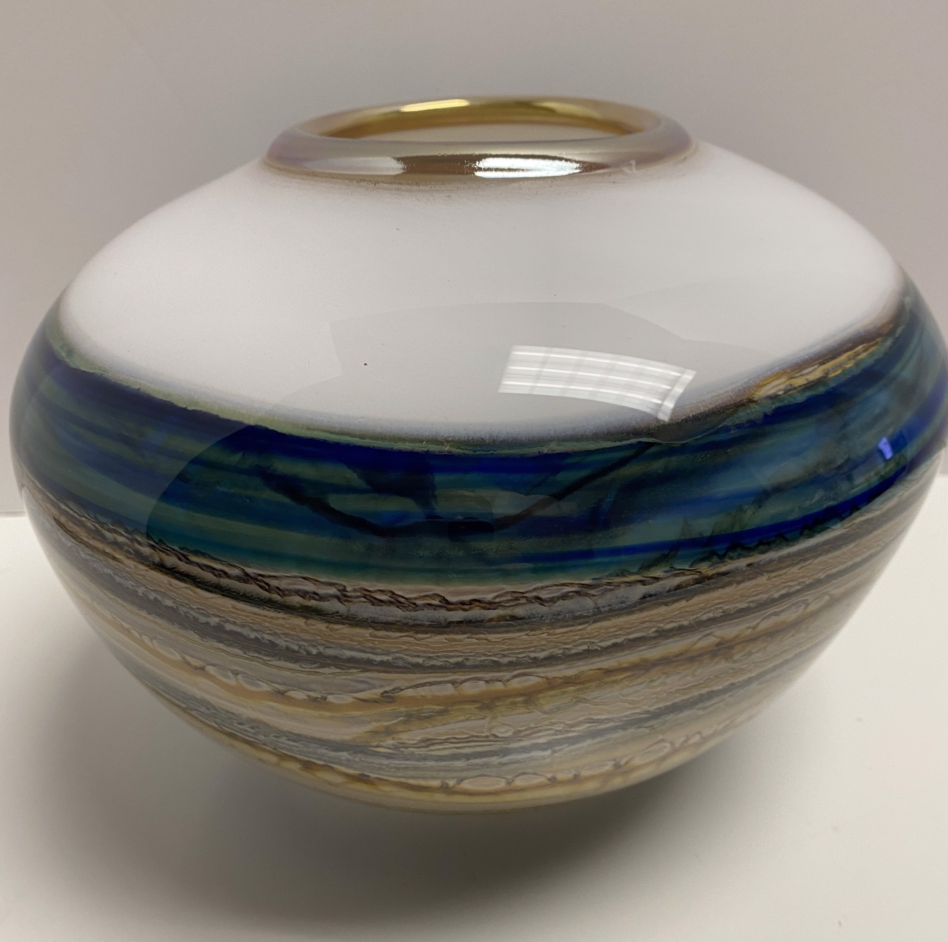 Coastal Sphere by Gartner-Blade Glass