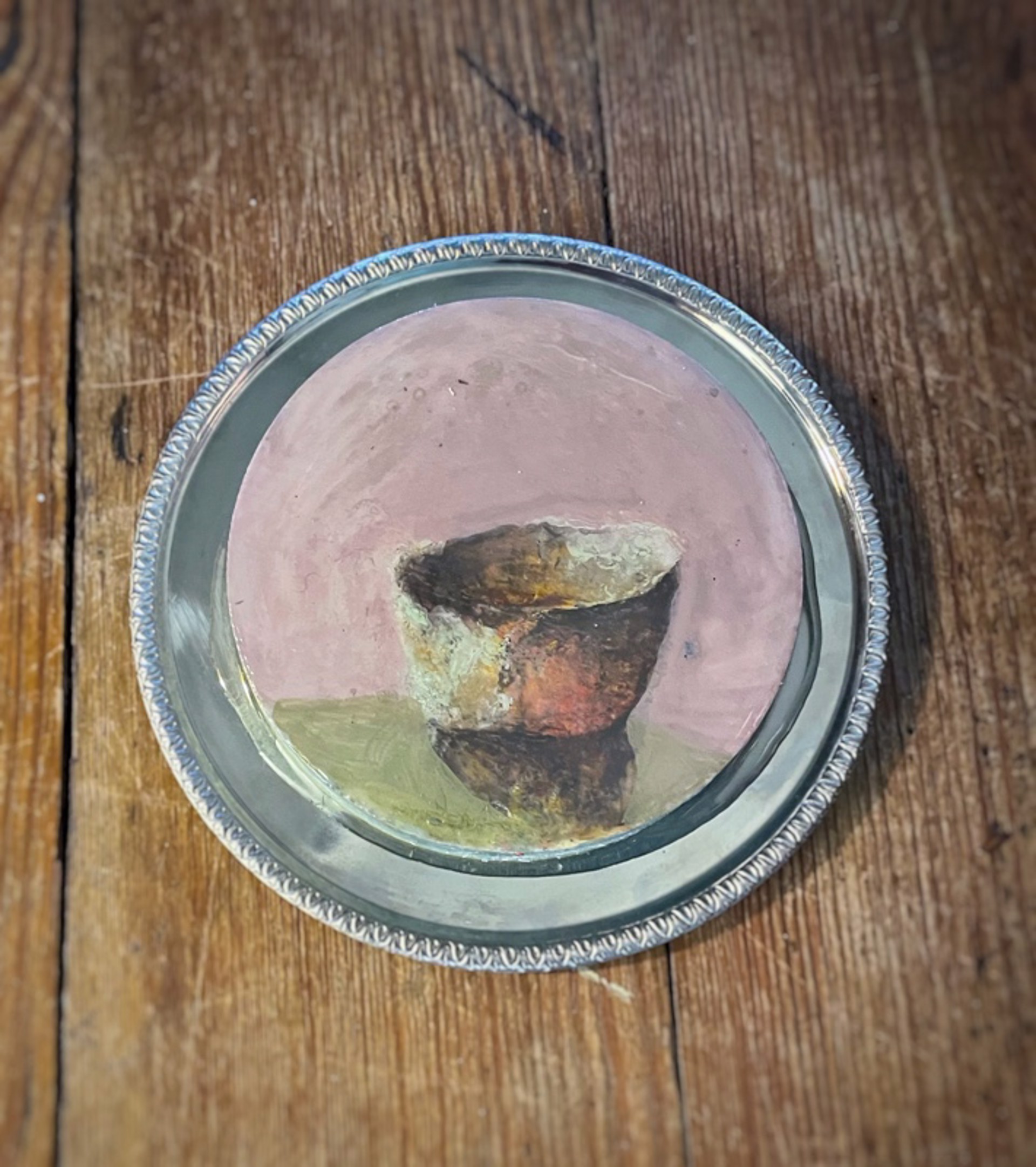 Mauve Empty Bowl by Shellie Lewis Crisp