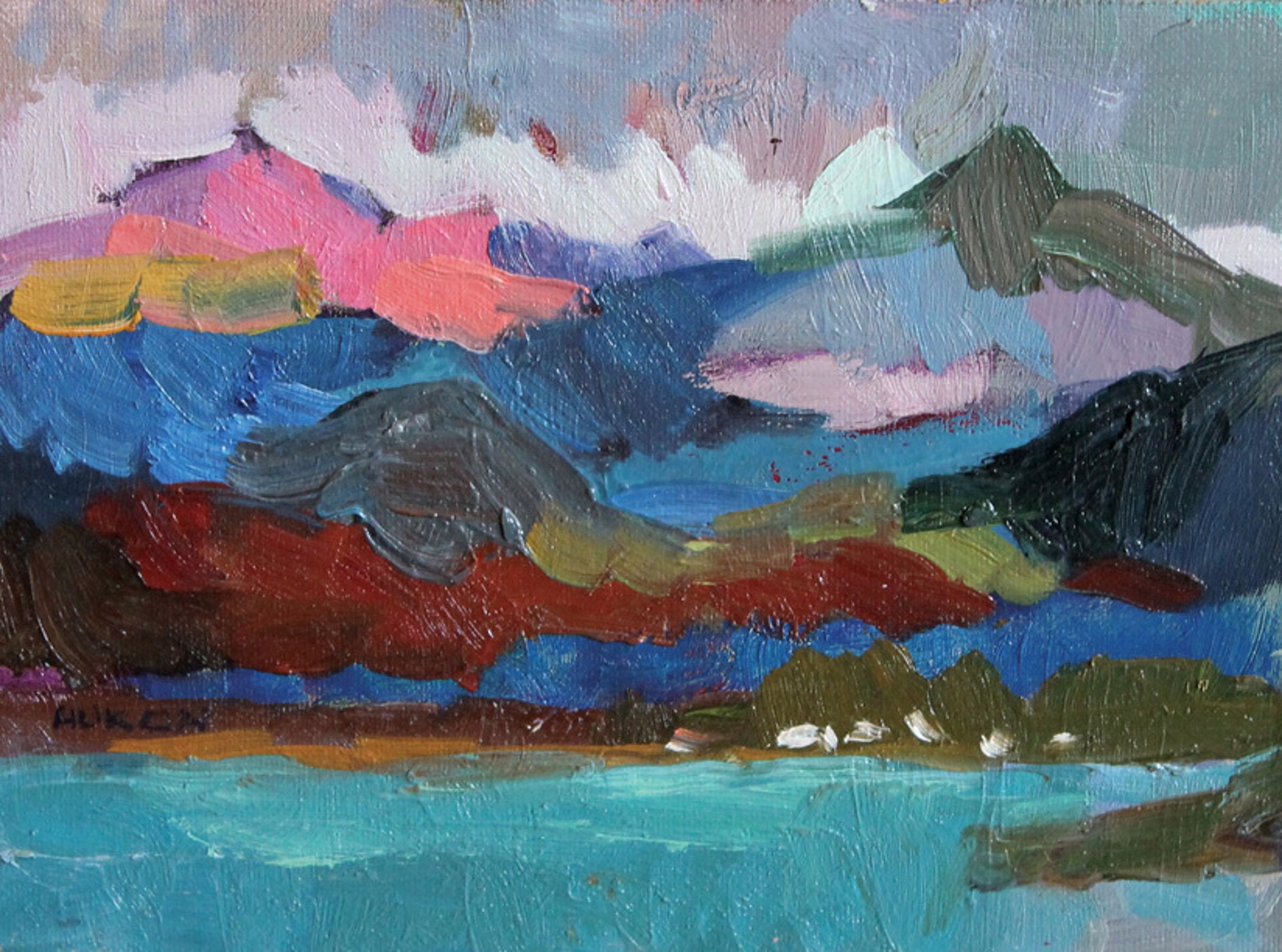 Clouds over the Peaks by Larisa Aukon