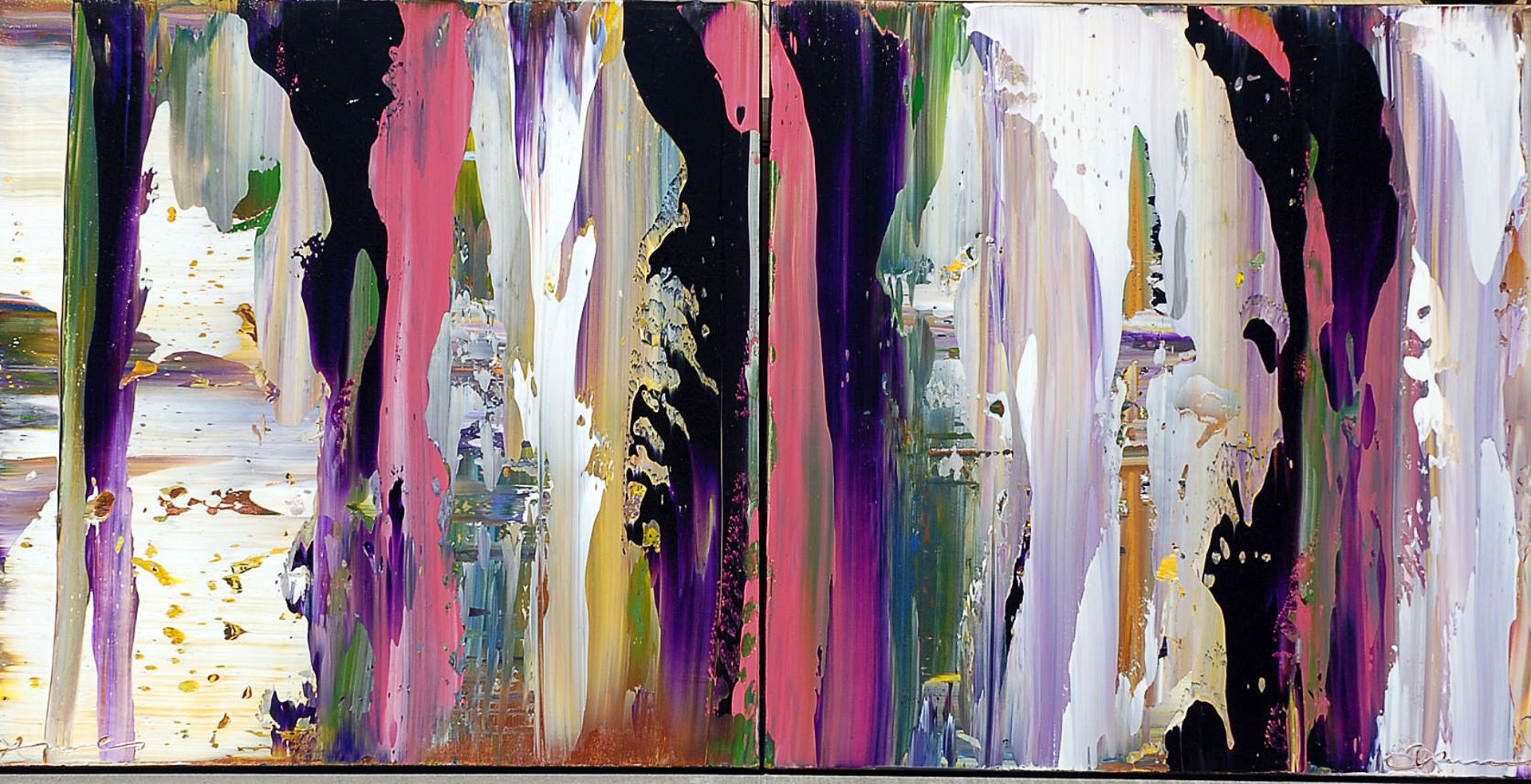 Spring Waits (diptych) by James C. Leonard