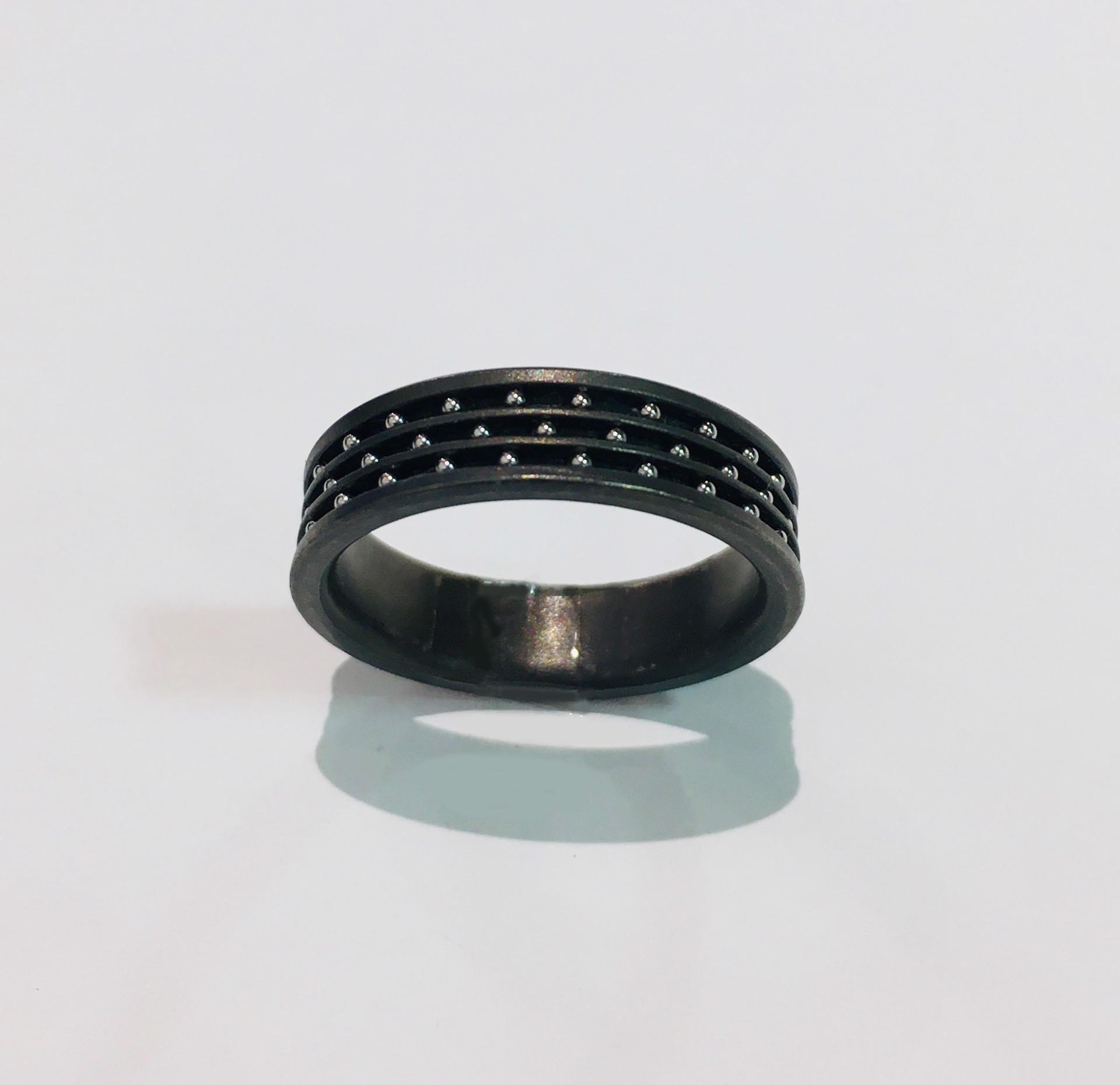 Titanium Band With Stainless Steel Balls by WES & GOLD