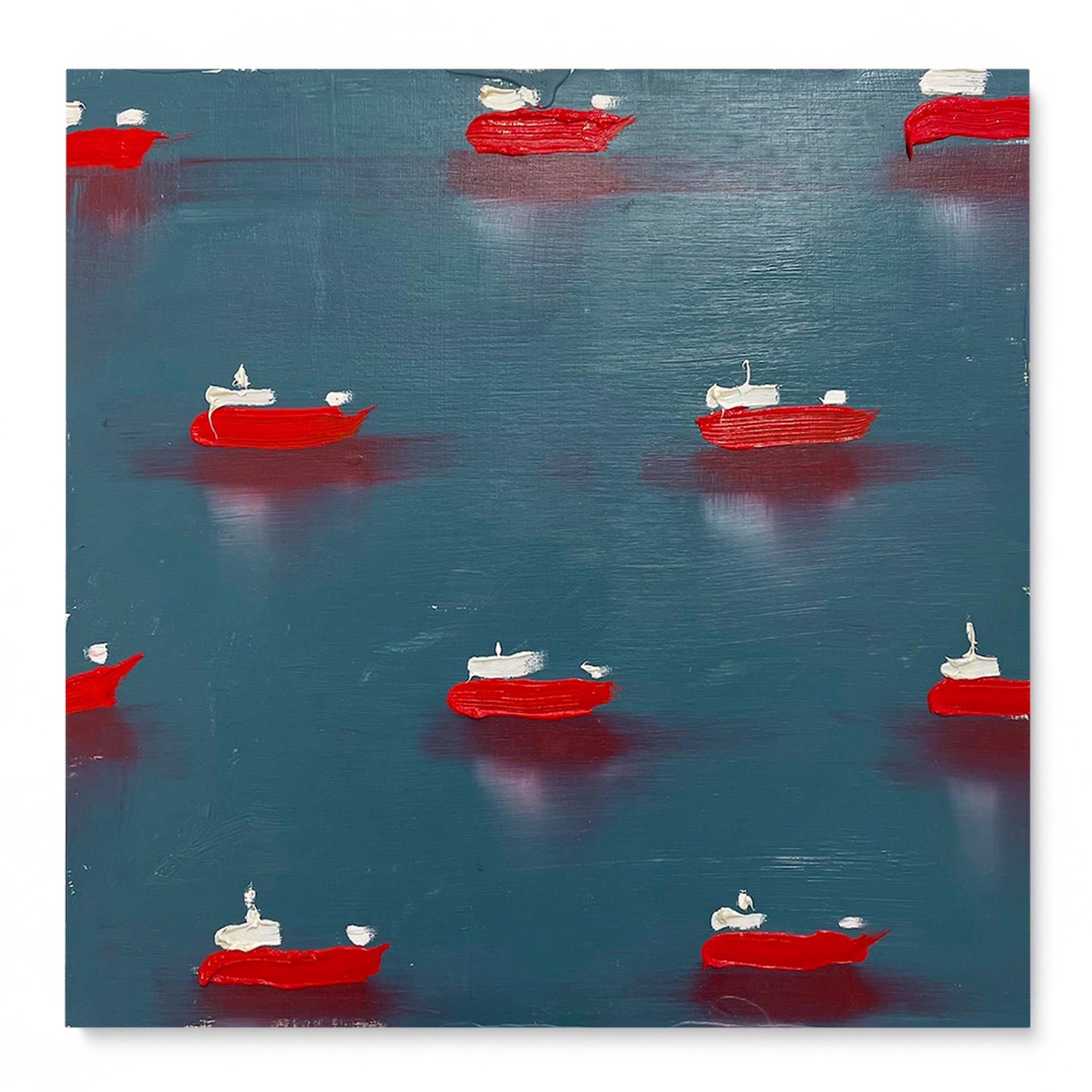 Ships on grey II by Dan Pelonis