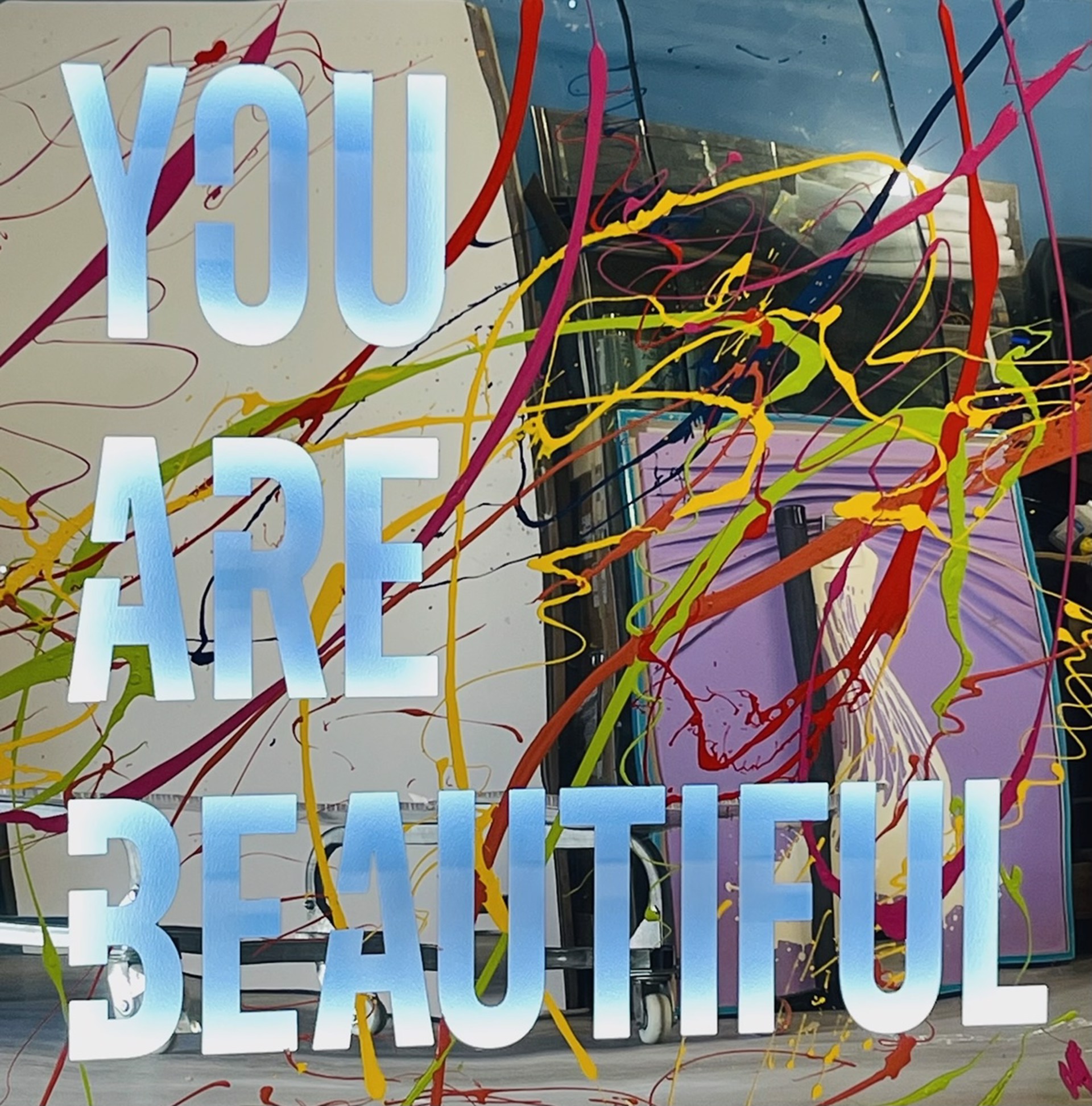 You Are Beautiful by Affirmative Mirrors Installation by Elena Bulatova