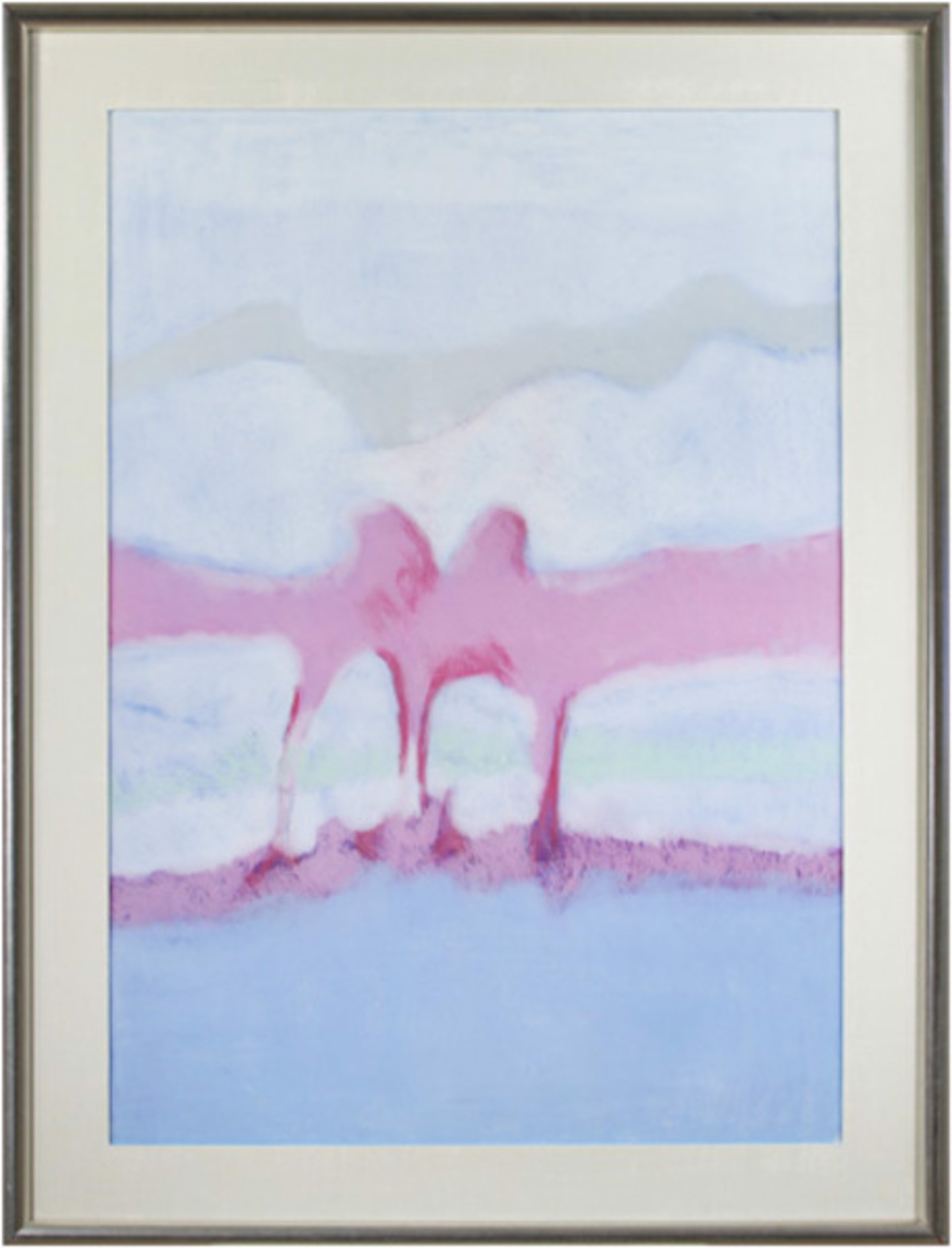 Landscape Blue, Violet, White by Sue Bartfield