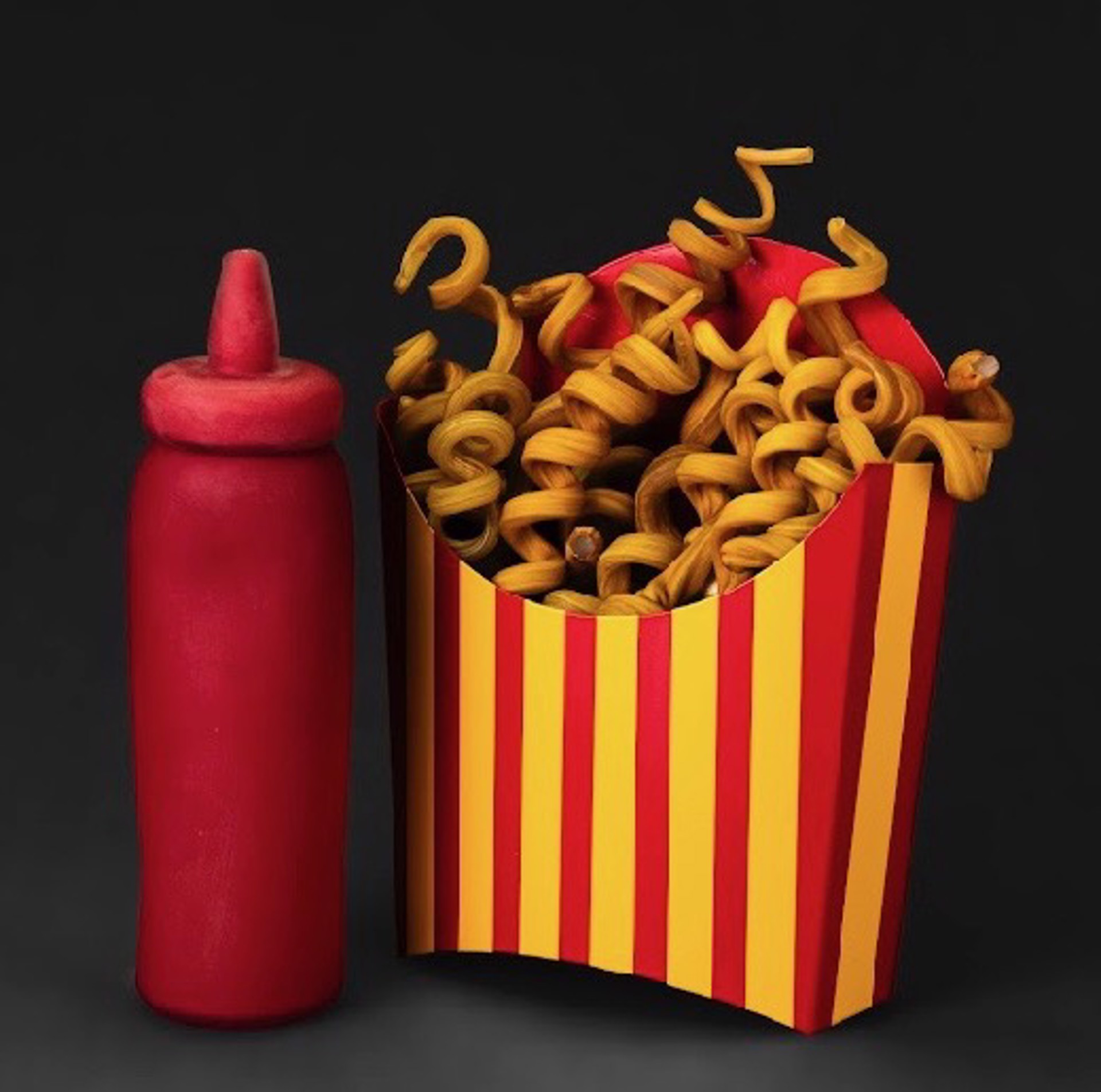 "Squeeze" Ketchup Bottle by JOHN MILLER