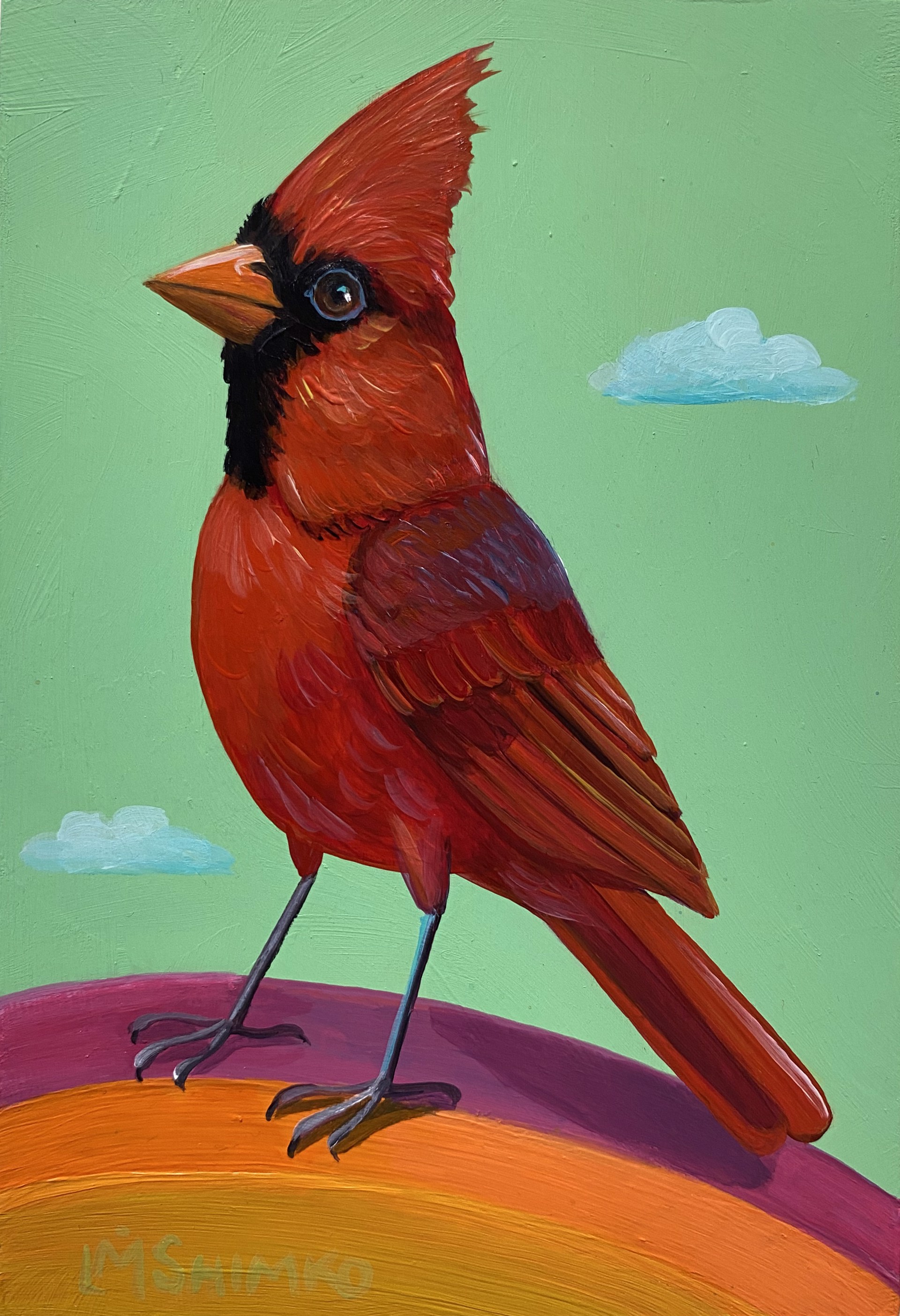 Mister Cardinal Dusky II by Lisa Shimko