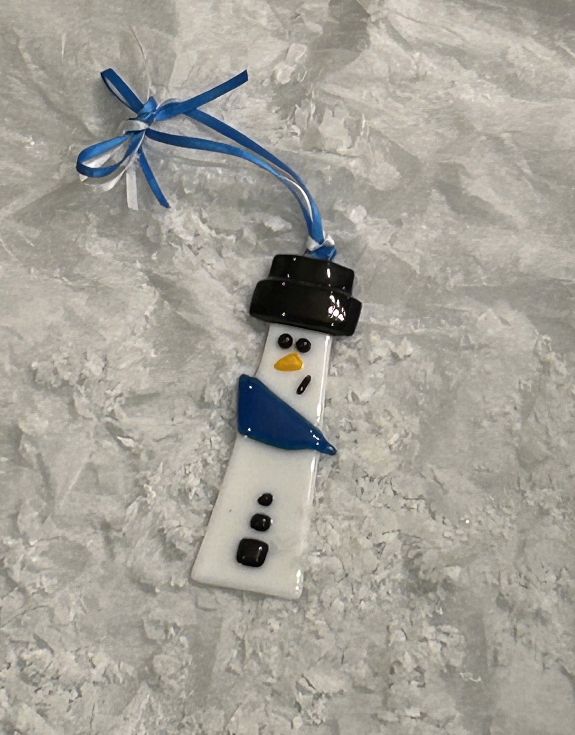 Ornament | Snowman with Blue Scarf by Kathy Steers