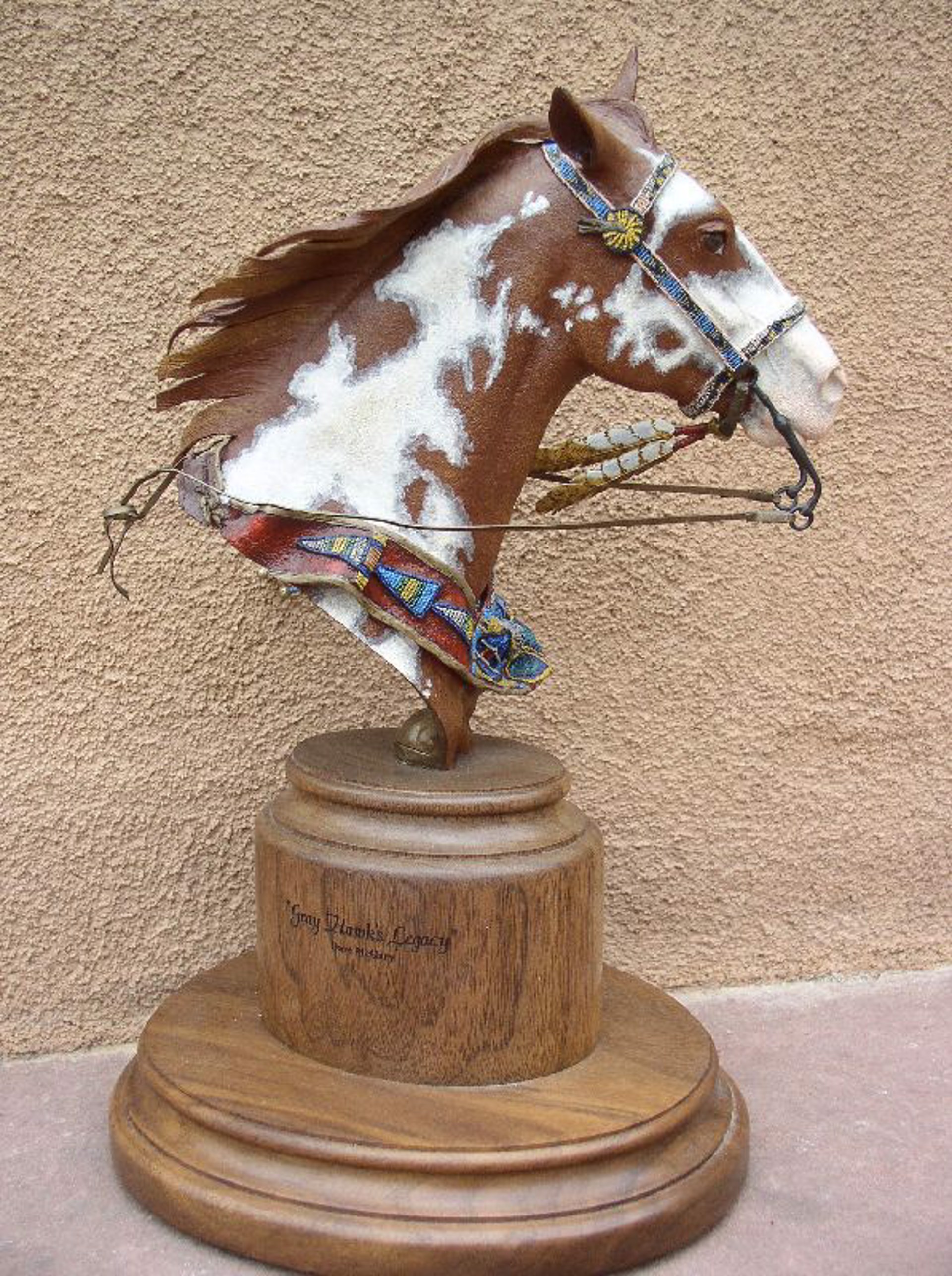 Gray Hawk's Legacy horse (bust) by Dave McGary (sculptor) (1958-2013)