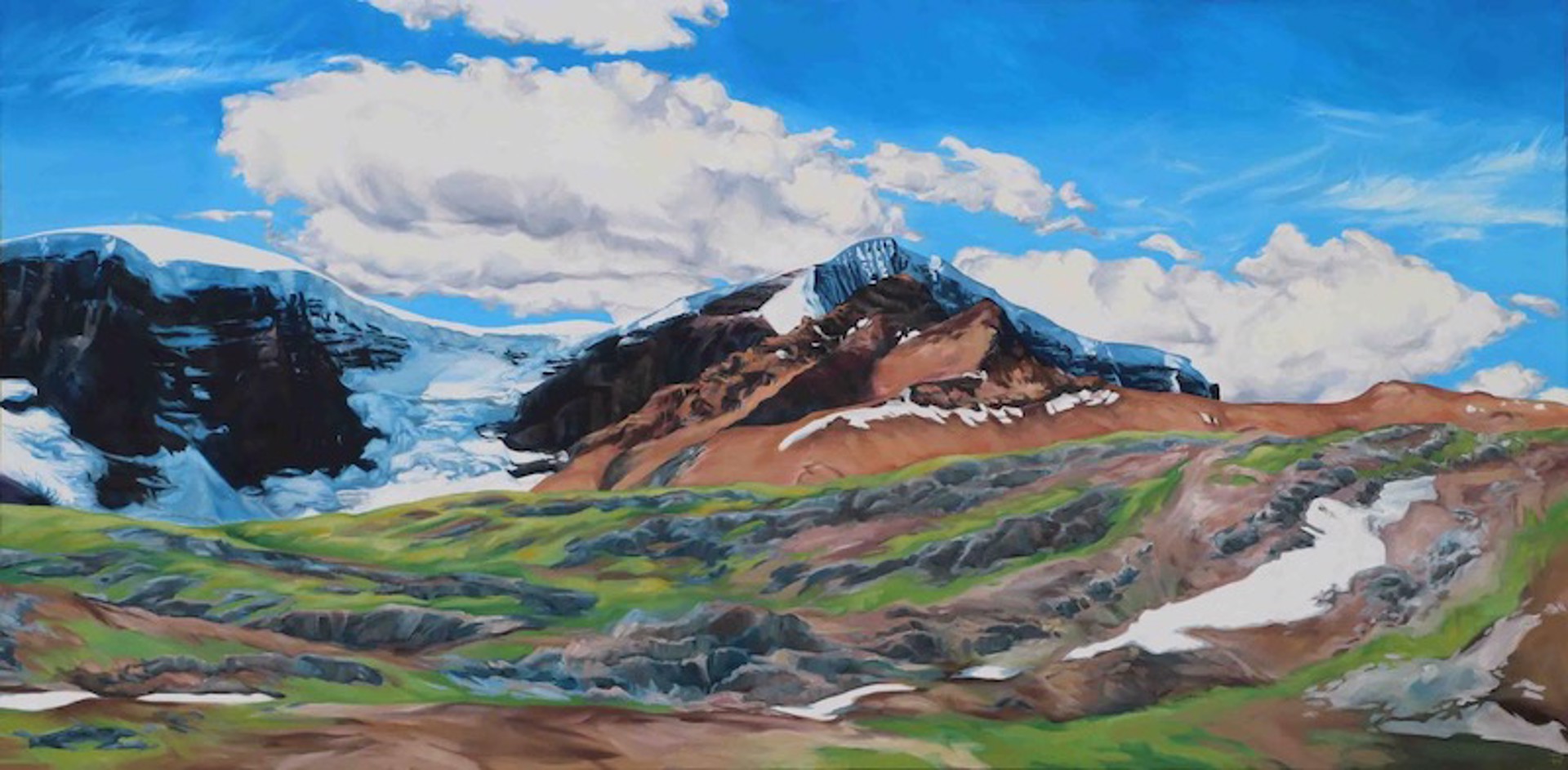 Mount Kitchener (panel #3 of Triptych) by Pascale Robinson
