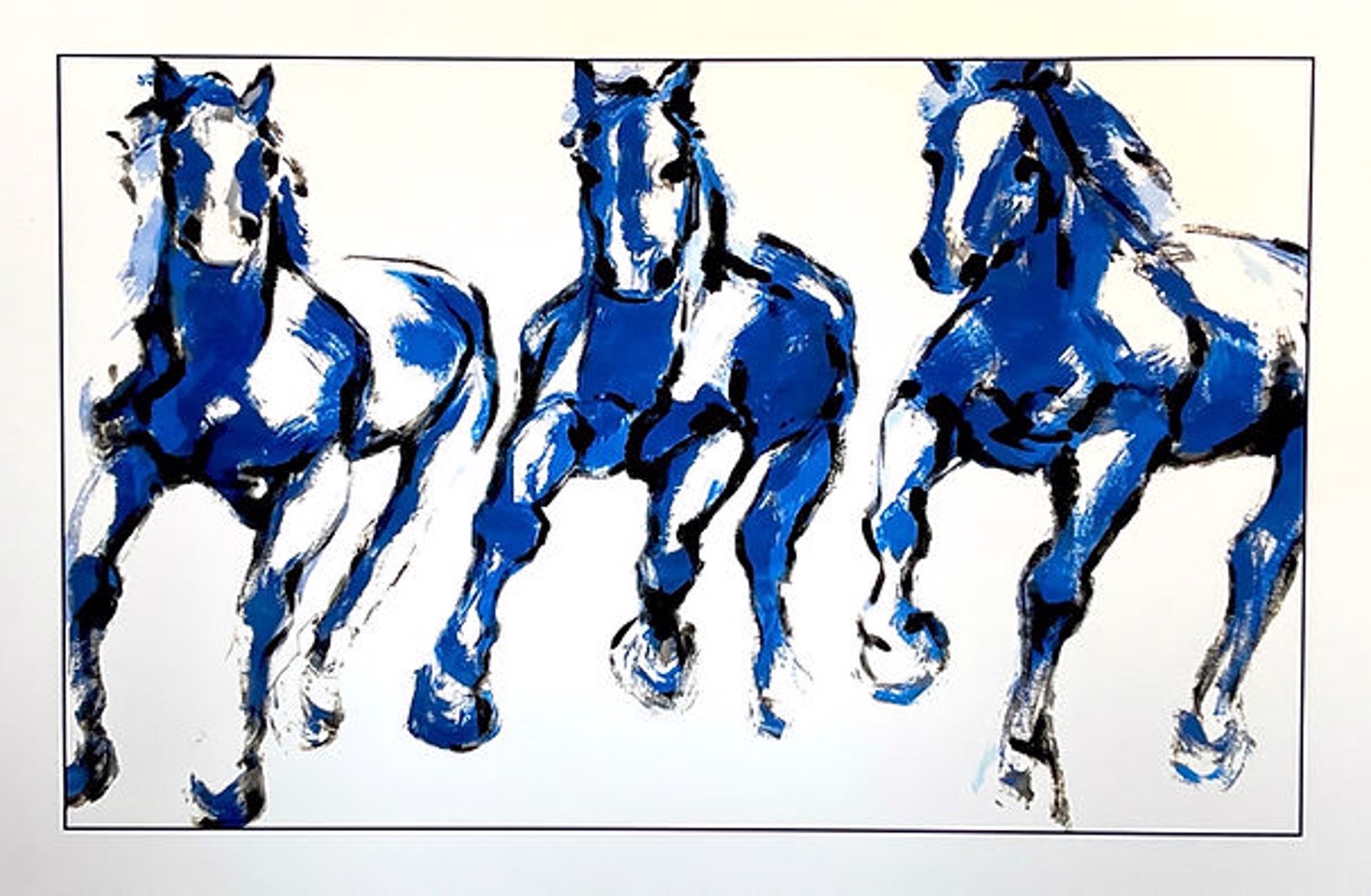 Print: Tres Caballos by Melissa Auberty