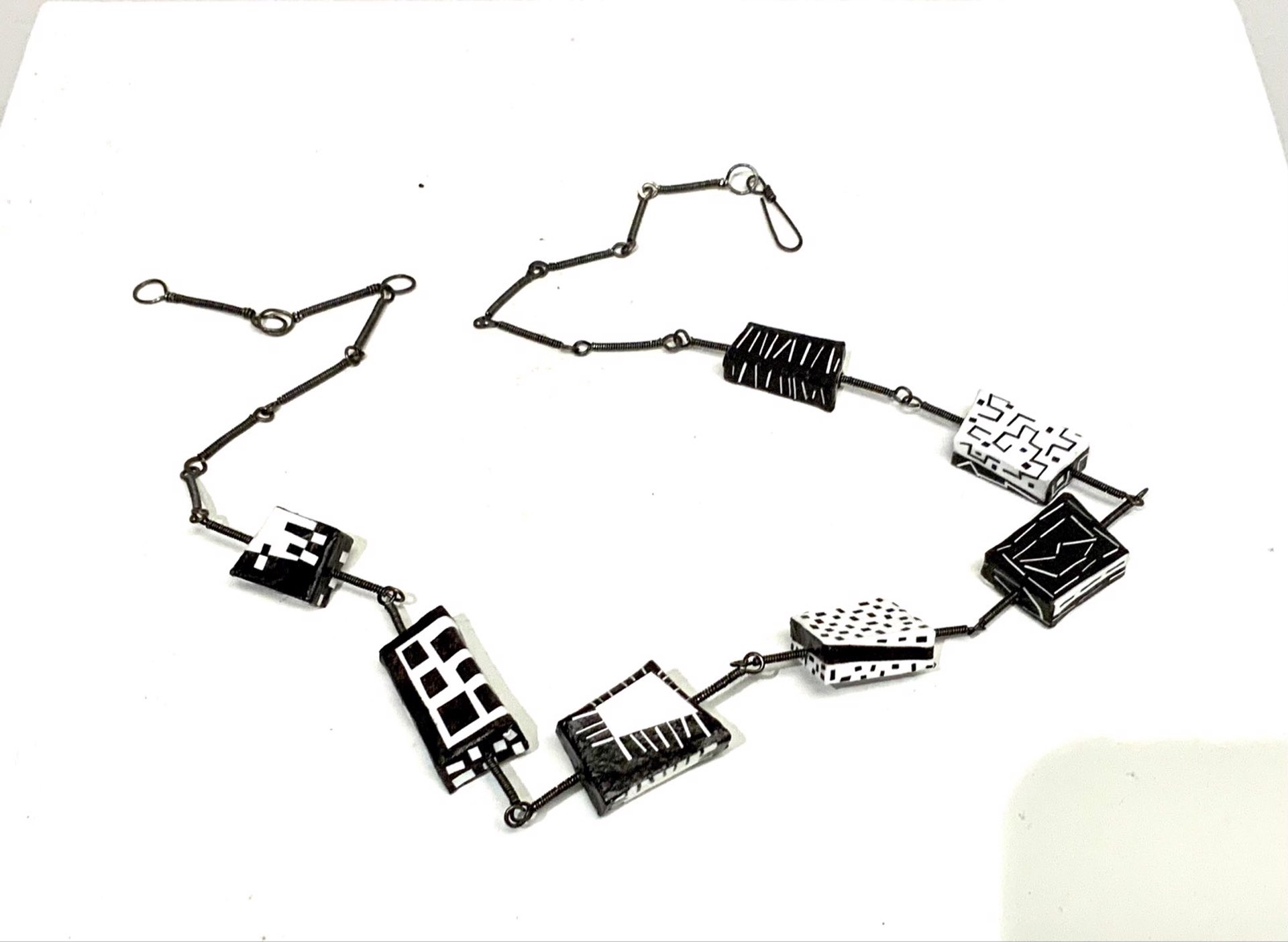 Morse Code Necklace by Sally Prangley