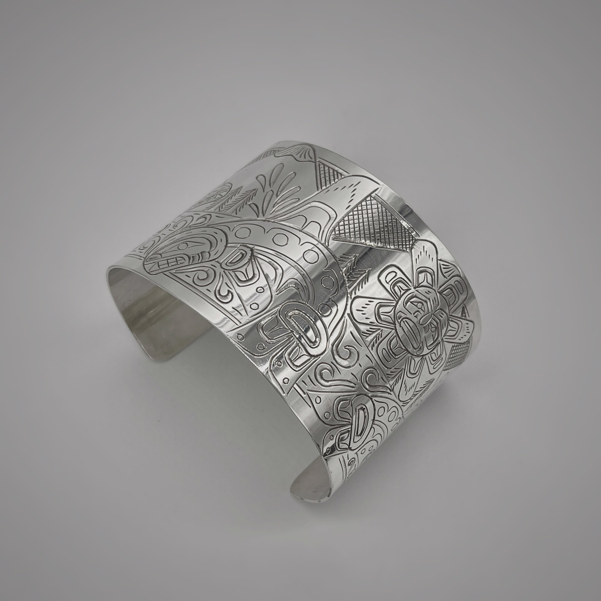 Silver Orca Bracelet by William Cook