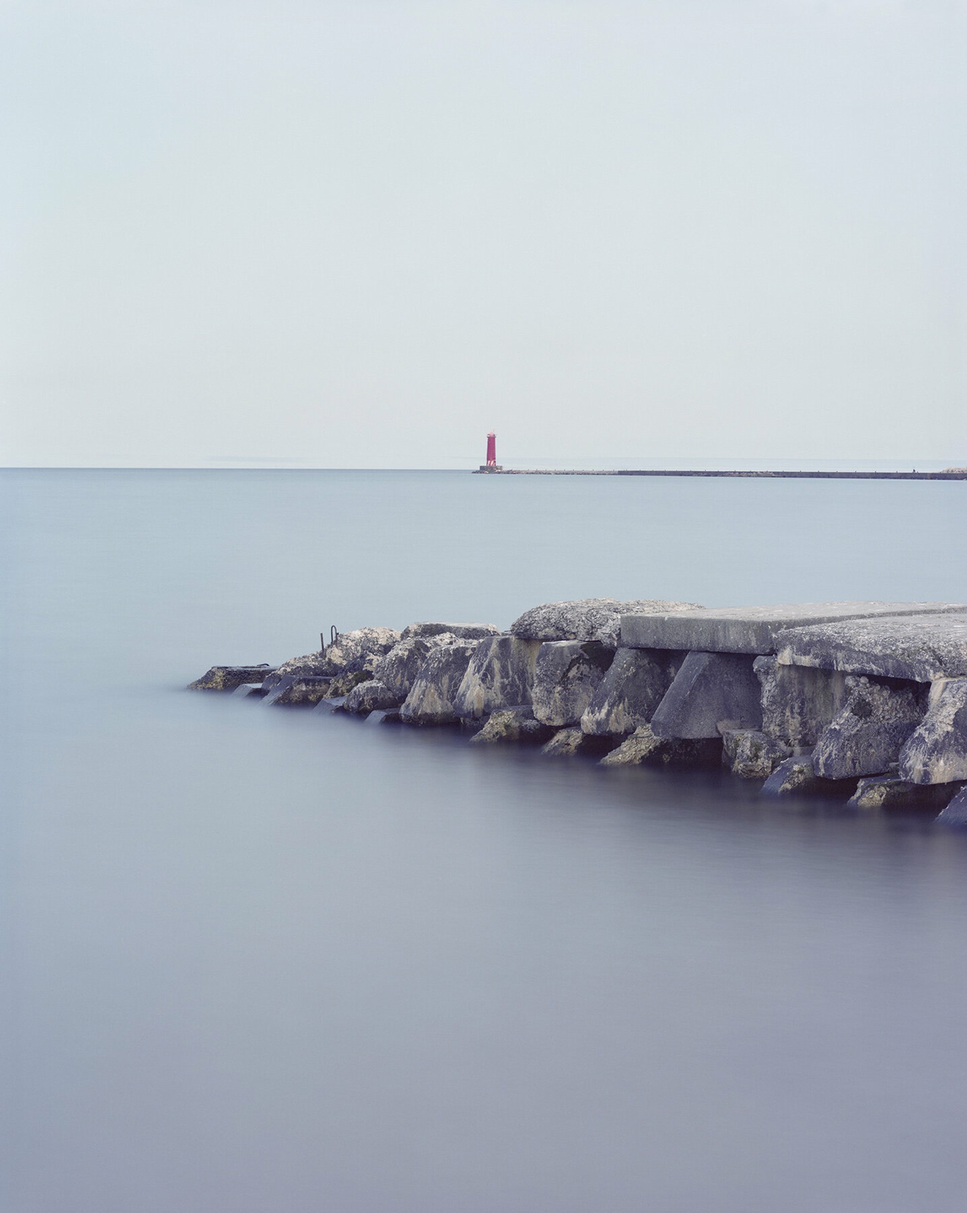 Pier and Lighthouse by William Lemke