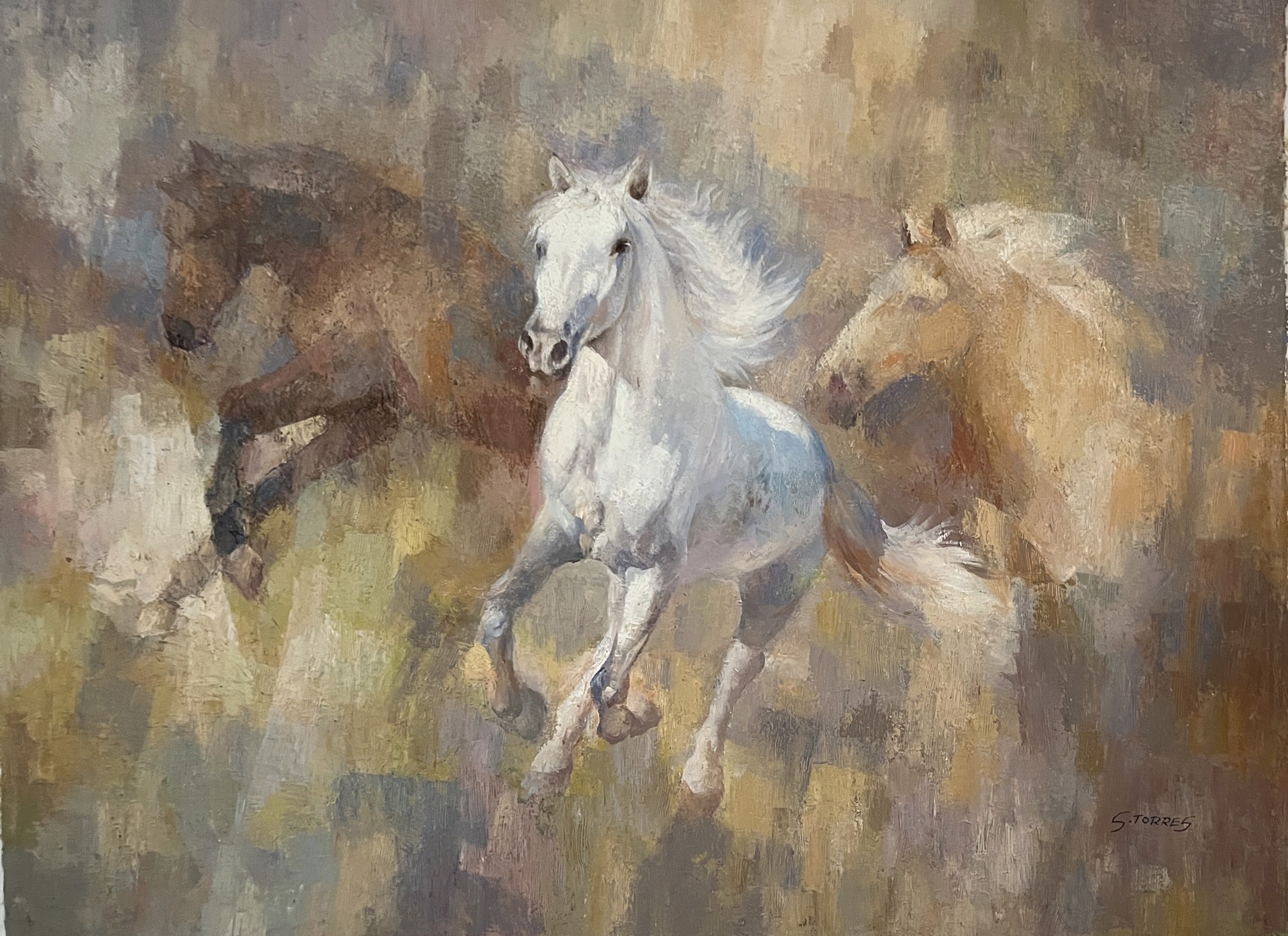 TRIO OF HORSES by S TORRES