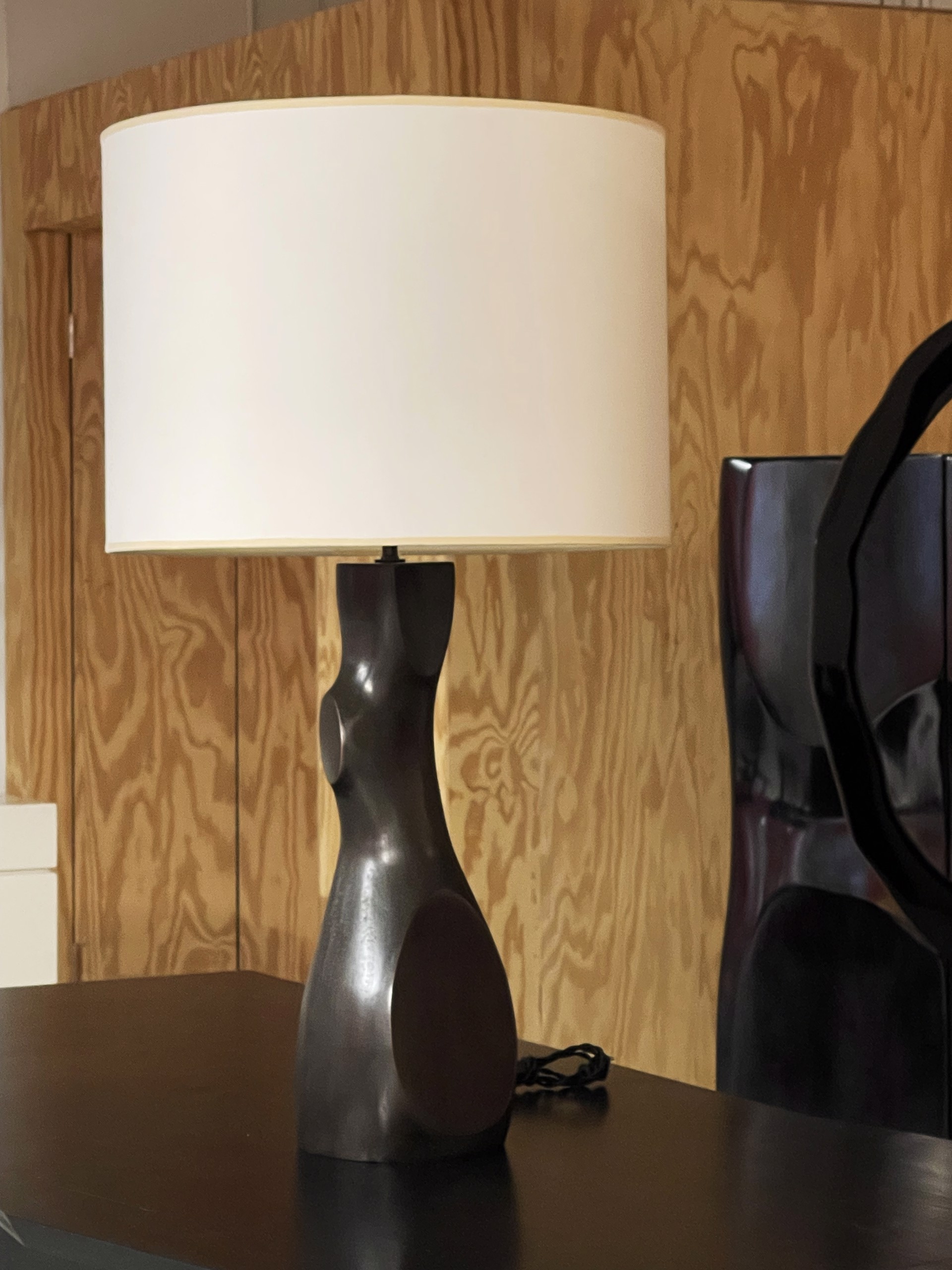 Large scale table lamps in bronze