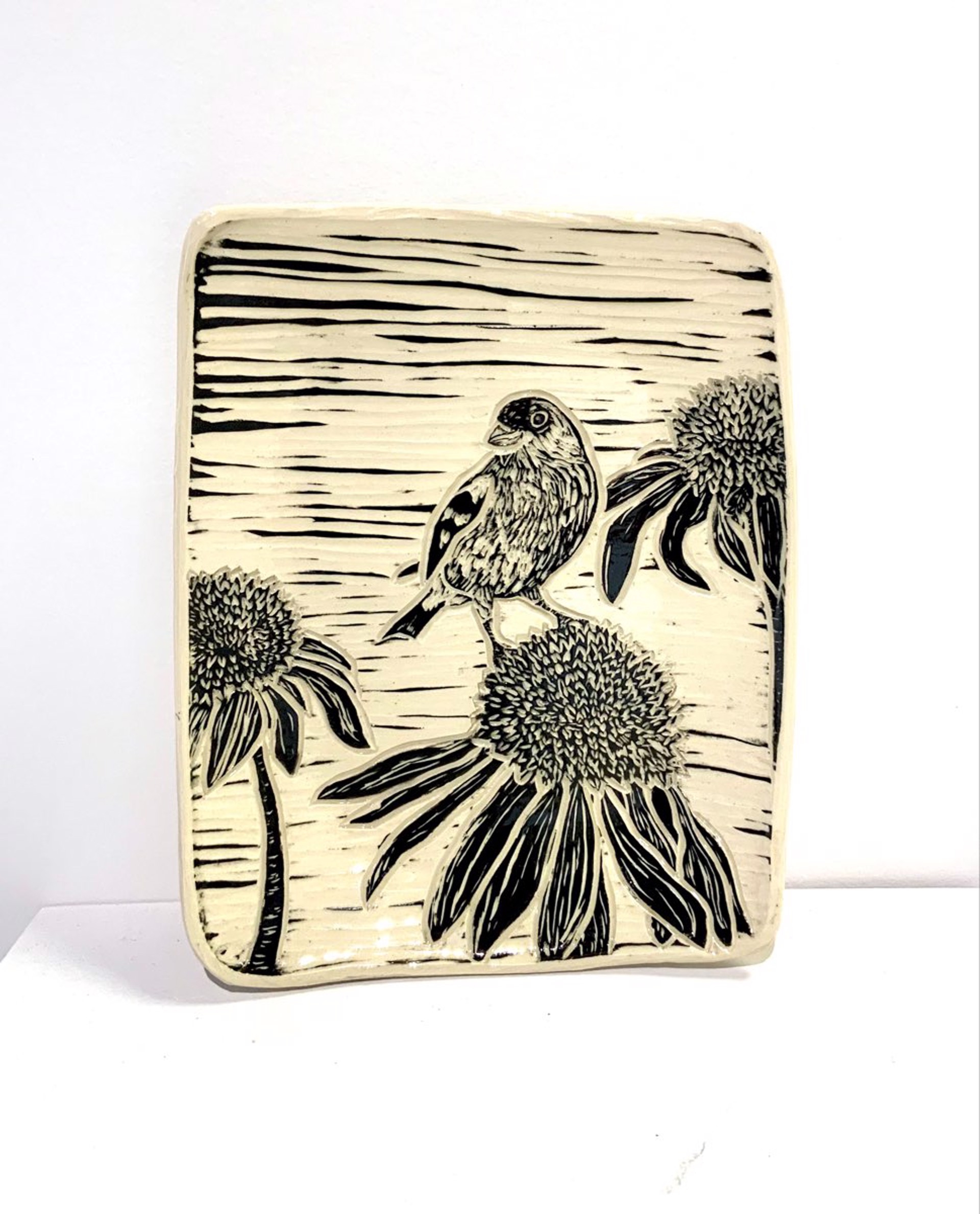 Cornflower Wall Tile by Christine Henry
