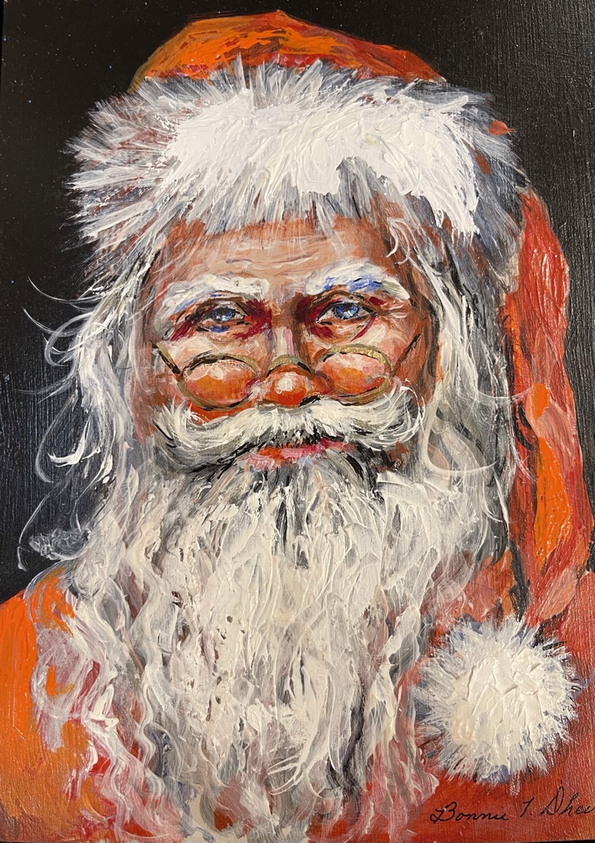 Serious Santa by Bonnie Dhein
