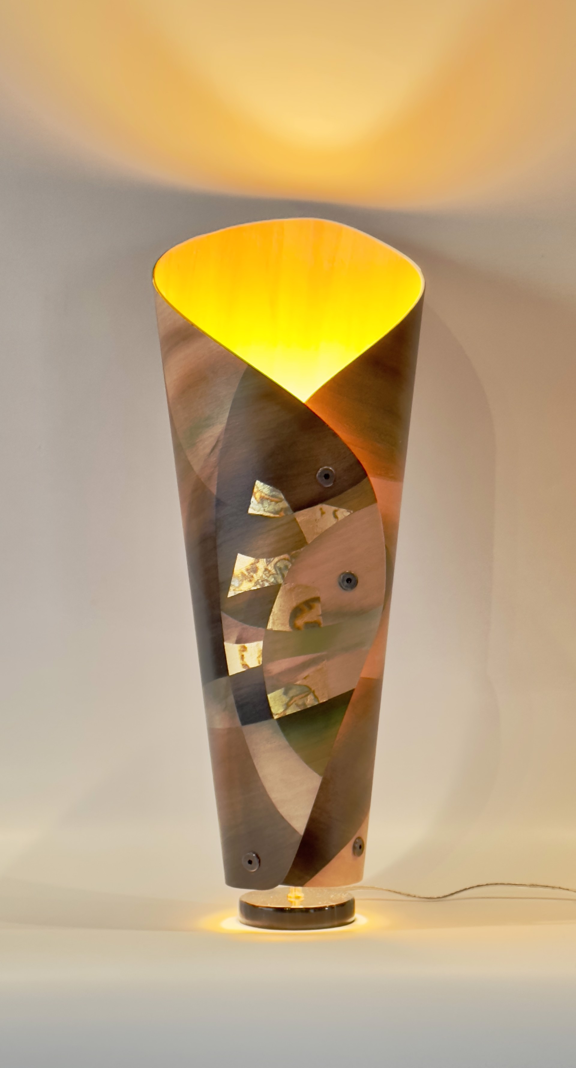 Wood Tone II ~ 19" Lamp by Cynthia Duff