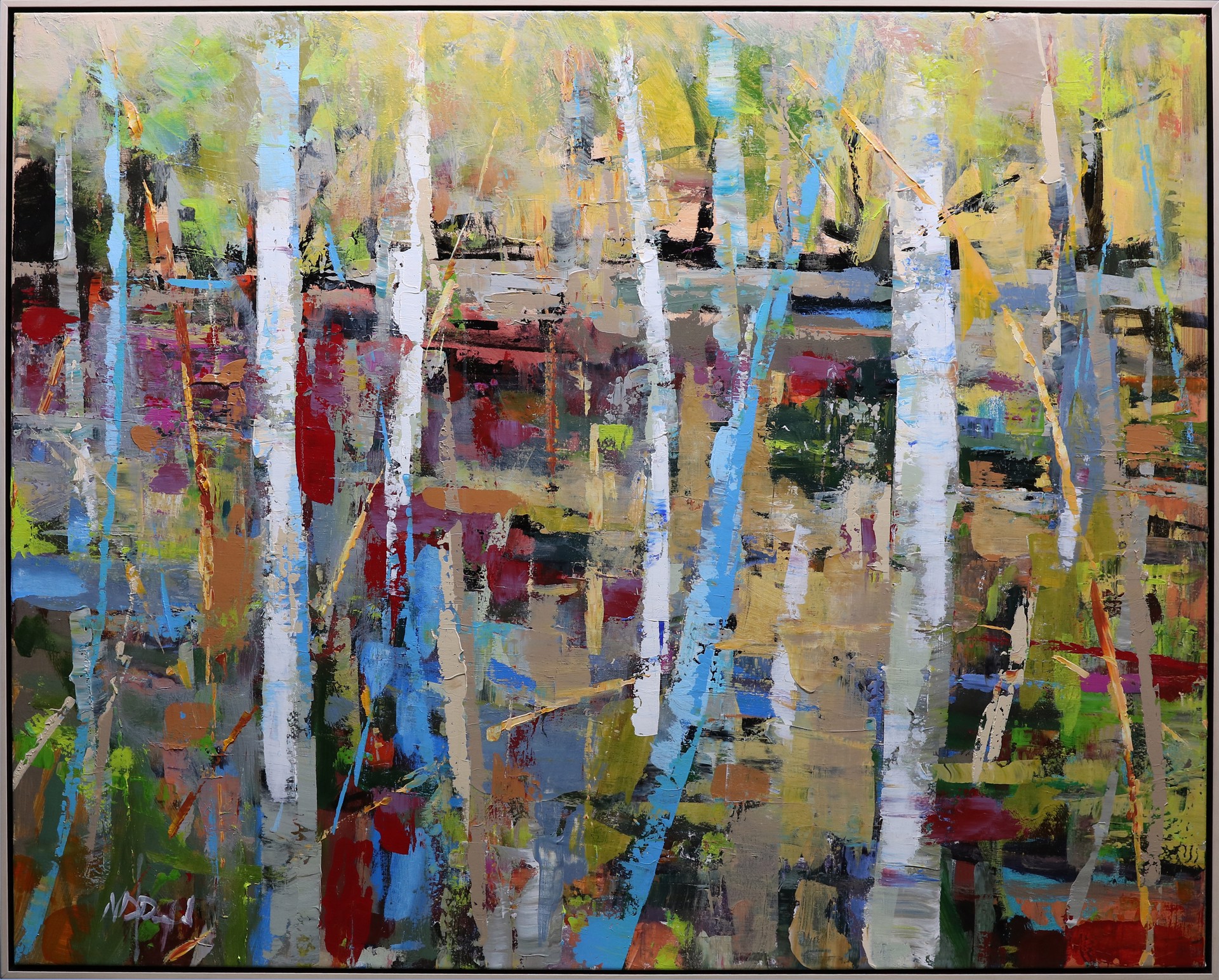 "Through the Trees" original oil painting by Noah Desmond